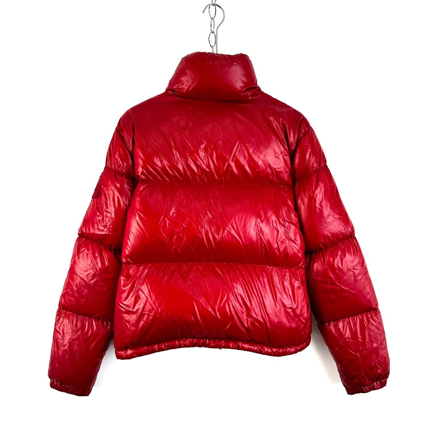 Moncler Moncler Red Shoulder Logo Puffer Jacket Size S / US 4 / IT 40 - 2 Thumbnail