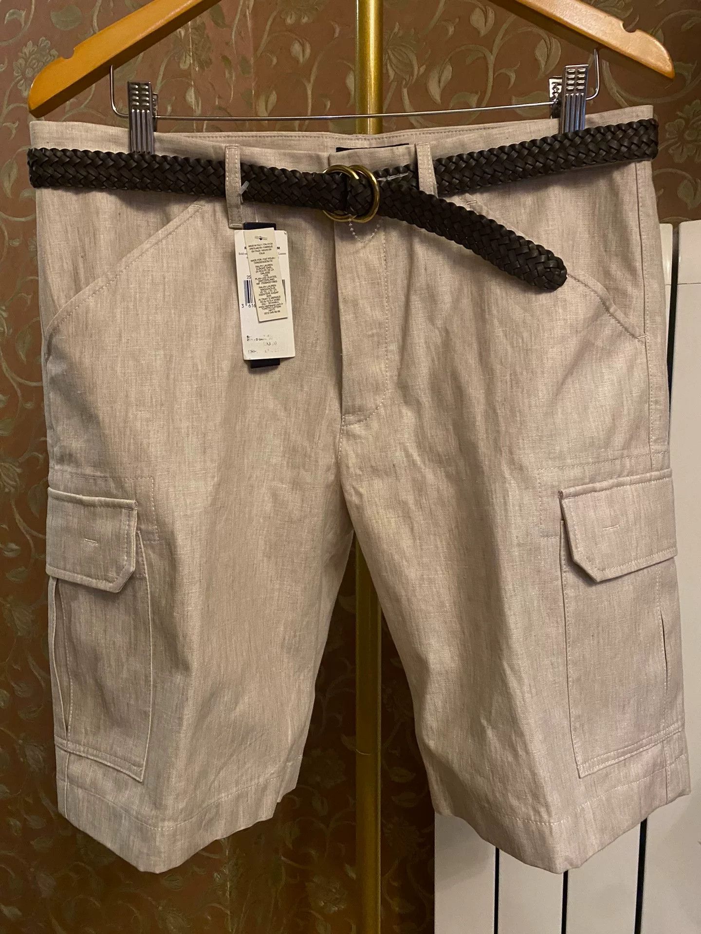 Loro Piana Loro Piana Beige Linen Bermuda Shorts Size US 32 / EU 48 - 2 Thumbnail