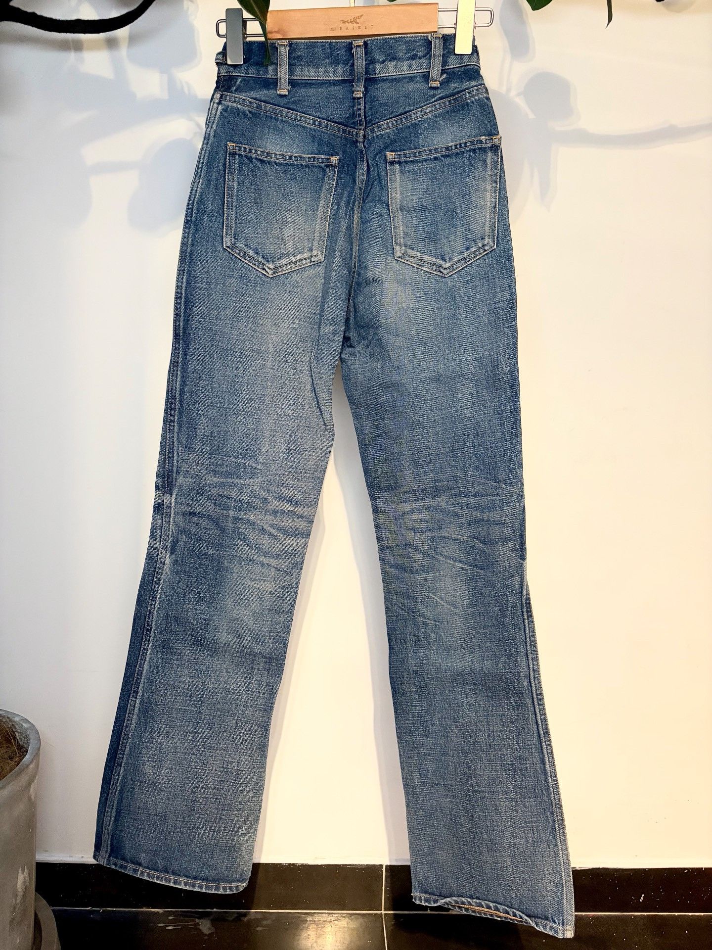 Celine CELINE Blue Washed Gold Chain Jeans Size 25" / US 0 / IT 36 - 6 Thumbnail