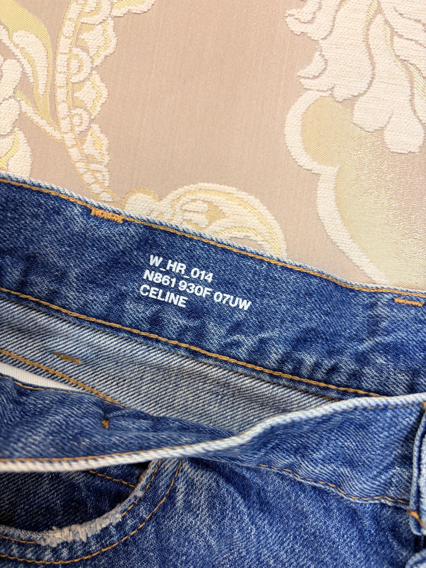 Celine Celine Blue Carrot Jeans with Gold Chain Size 31" - 4 Thumbnail
