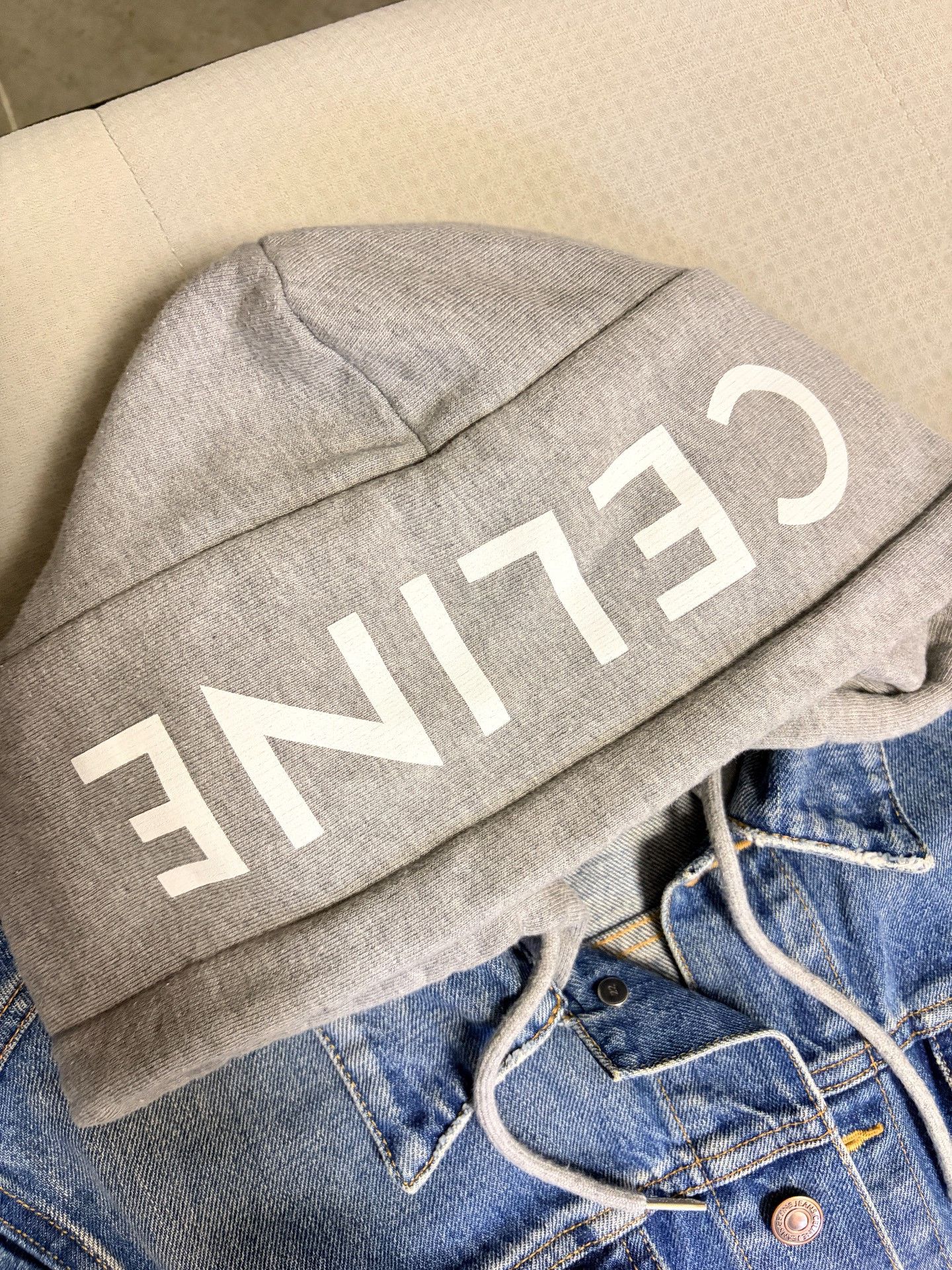 Celine Celine Washed Denim Hooded Jacket Size US M / EU 48-50 / 2 - 3 Thumbnail