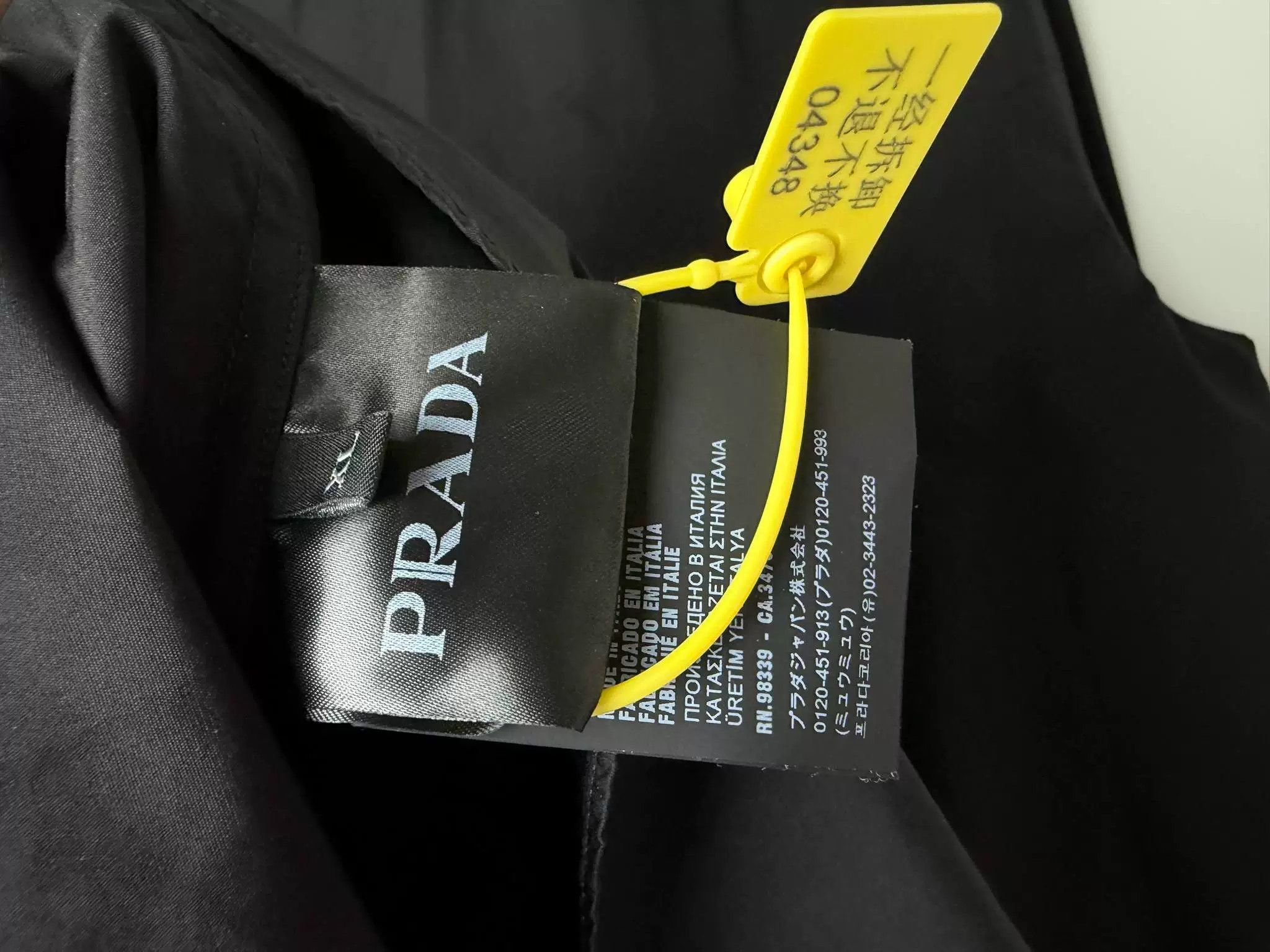 Prada Prada SS24 Triangle Logo Long-Sleeve Shirt Size US XL / EU 56 / 4 - 7 Thumbnail