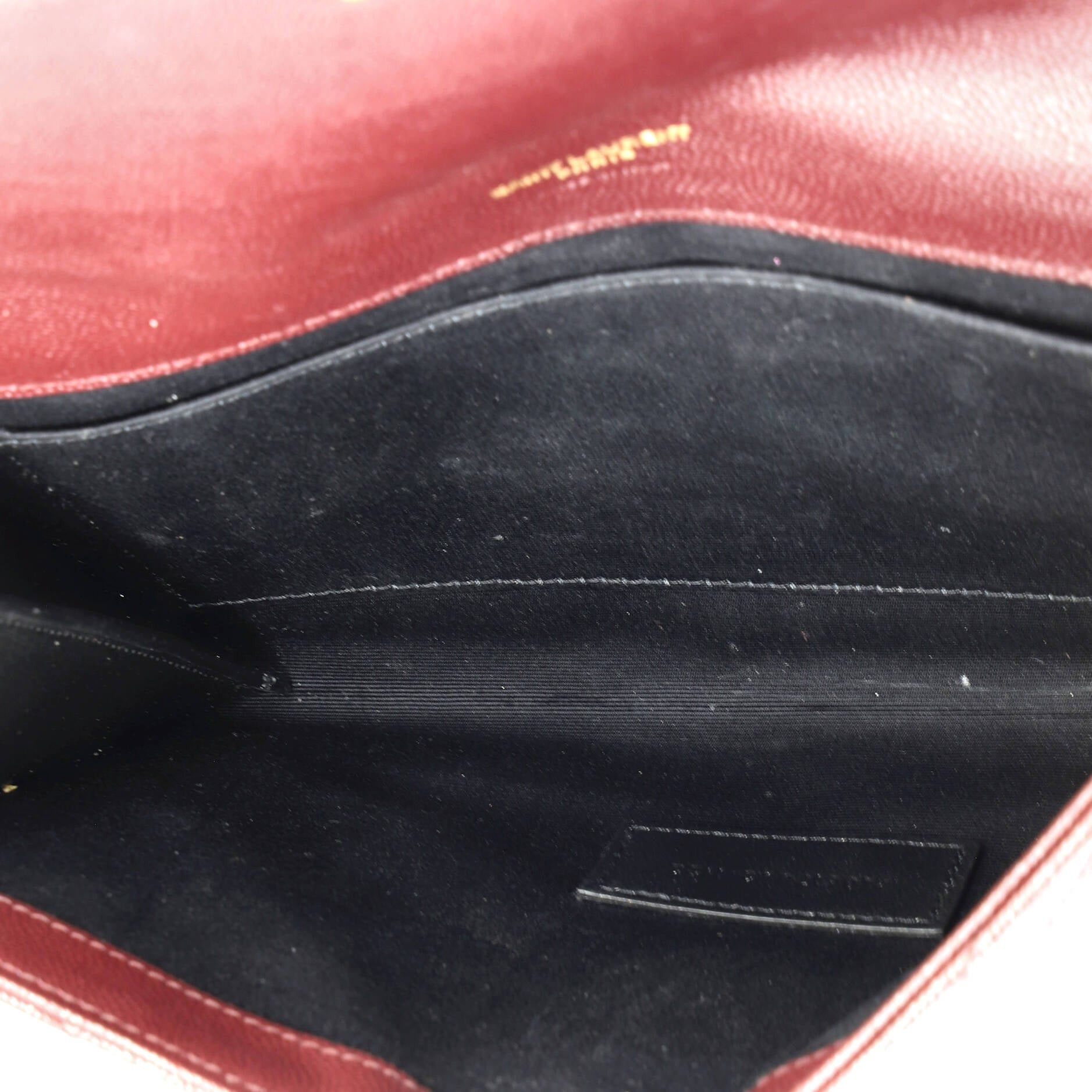 Saint Laurent Paris Classic Monogram Envelope Wristlet Clutch Size ONE SIZE - 5 Thumbnail