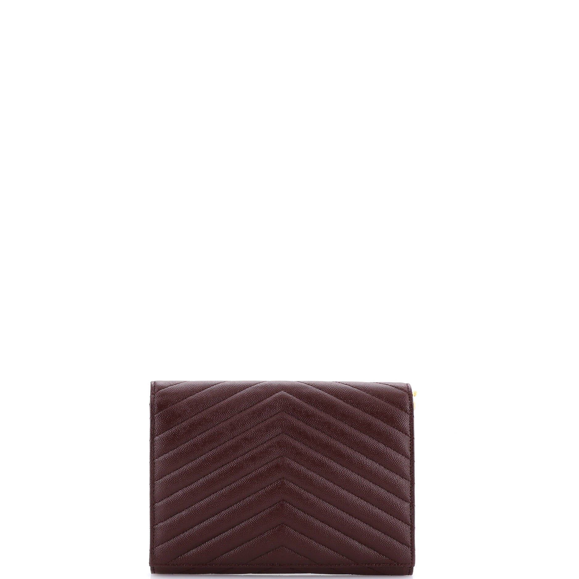 Saint Laurent Paris Classic Monogram Envelope Wristlet Clutch Size ONE SIZE - 3 Thumbnail