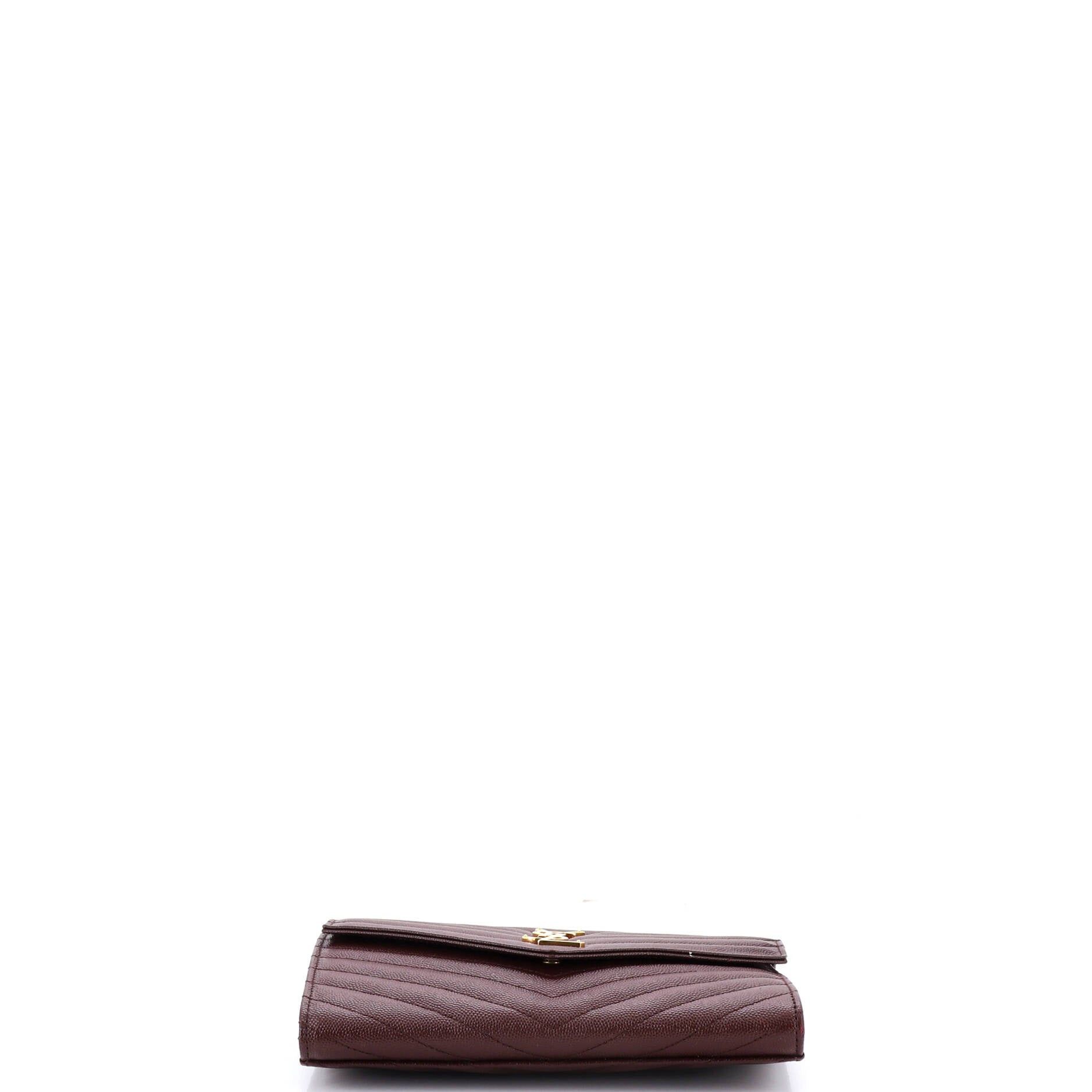 Saint Laurent Paris Classic Monogram Envelope Wristlet Clutch Size ONE SIZE - 4 Thumbnail