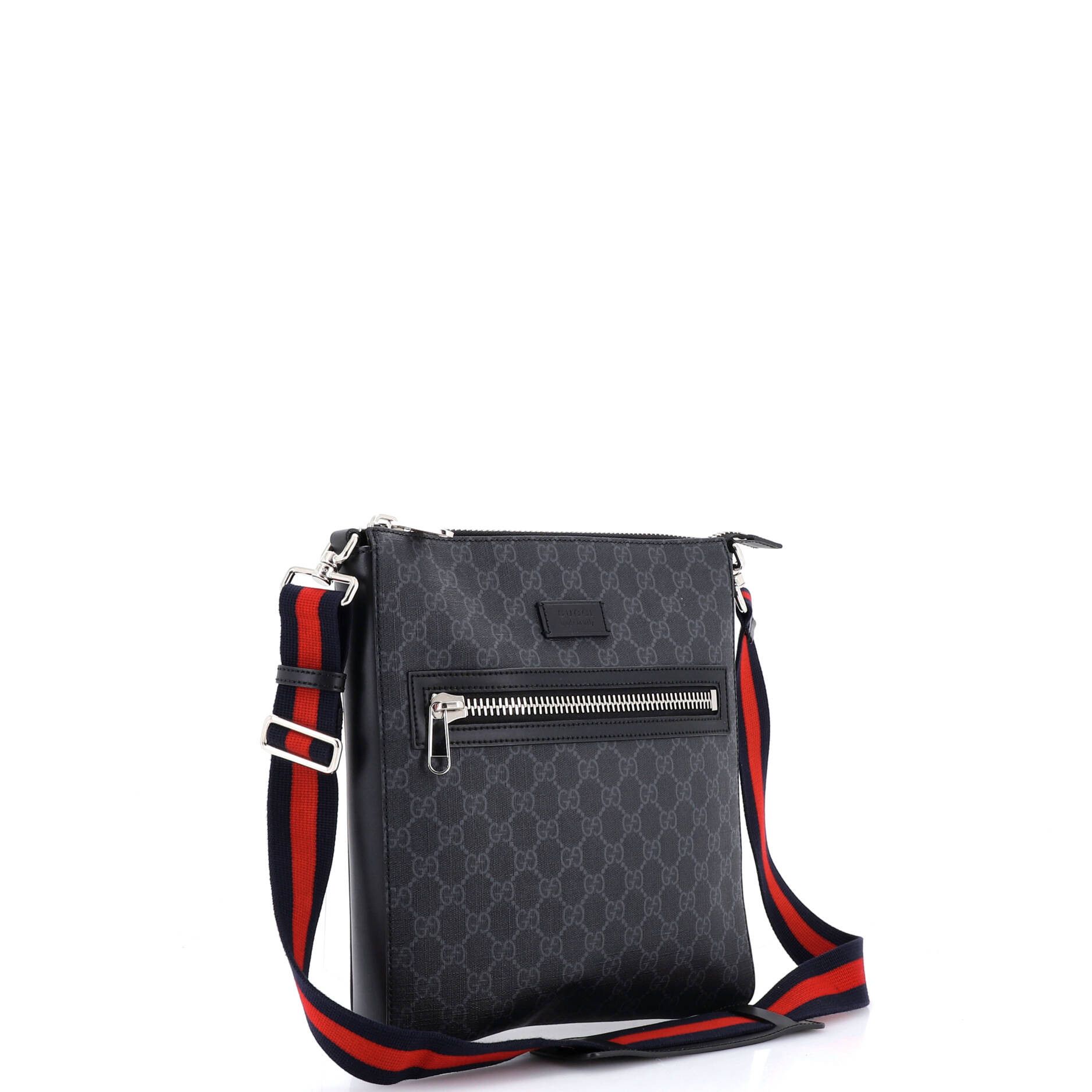Gucci Web Strap Front Zip Messenger Bag Size ONE SIZE - 2 Thumbnail