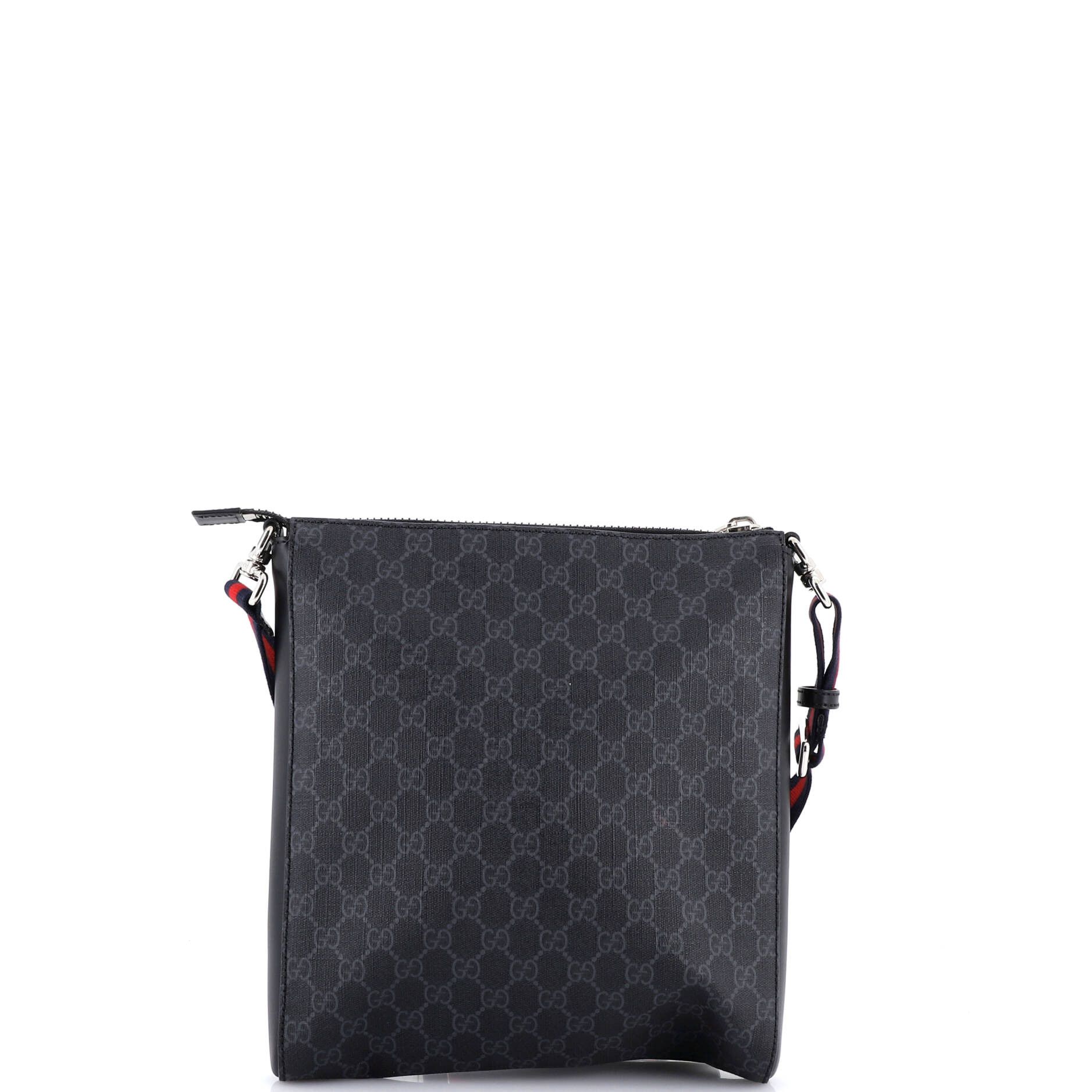 Gucci Web Strap Front Zip Messenger Bag Size ONE SIZE - 3 Thumbnail