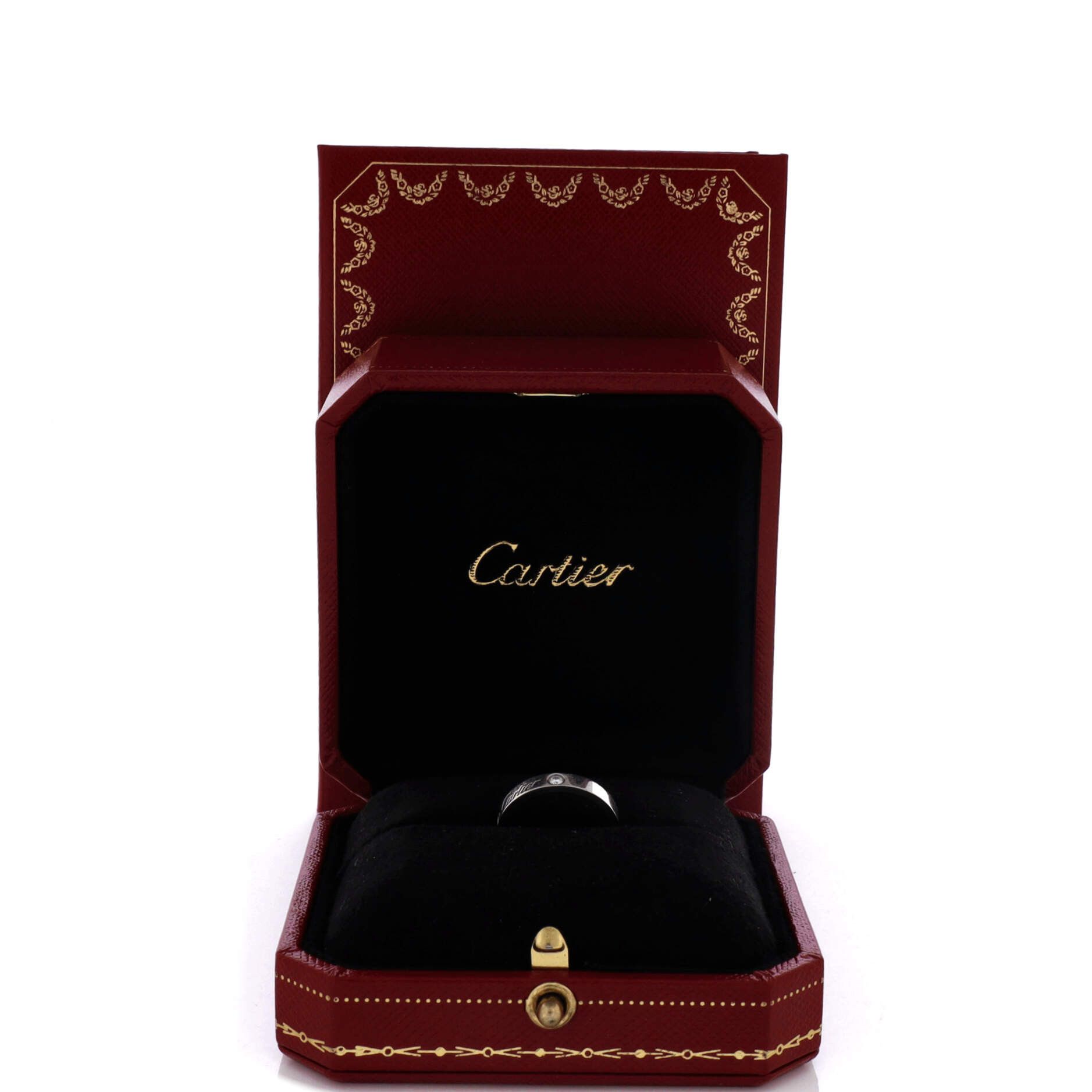 Cartier C de 2 diamonds wedding band ring Size ONE SIZE - 2 Thumbnail