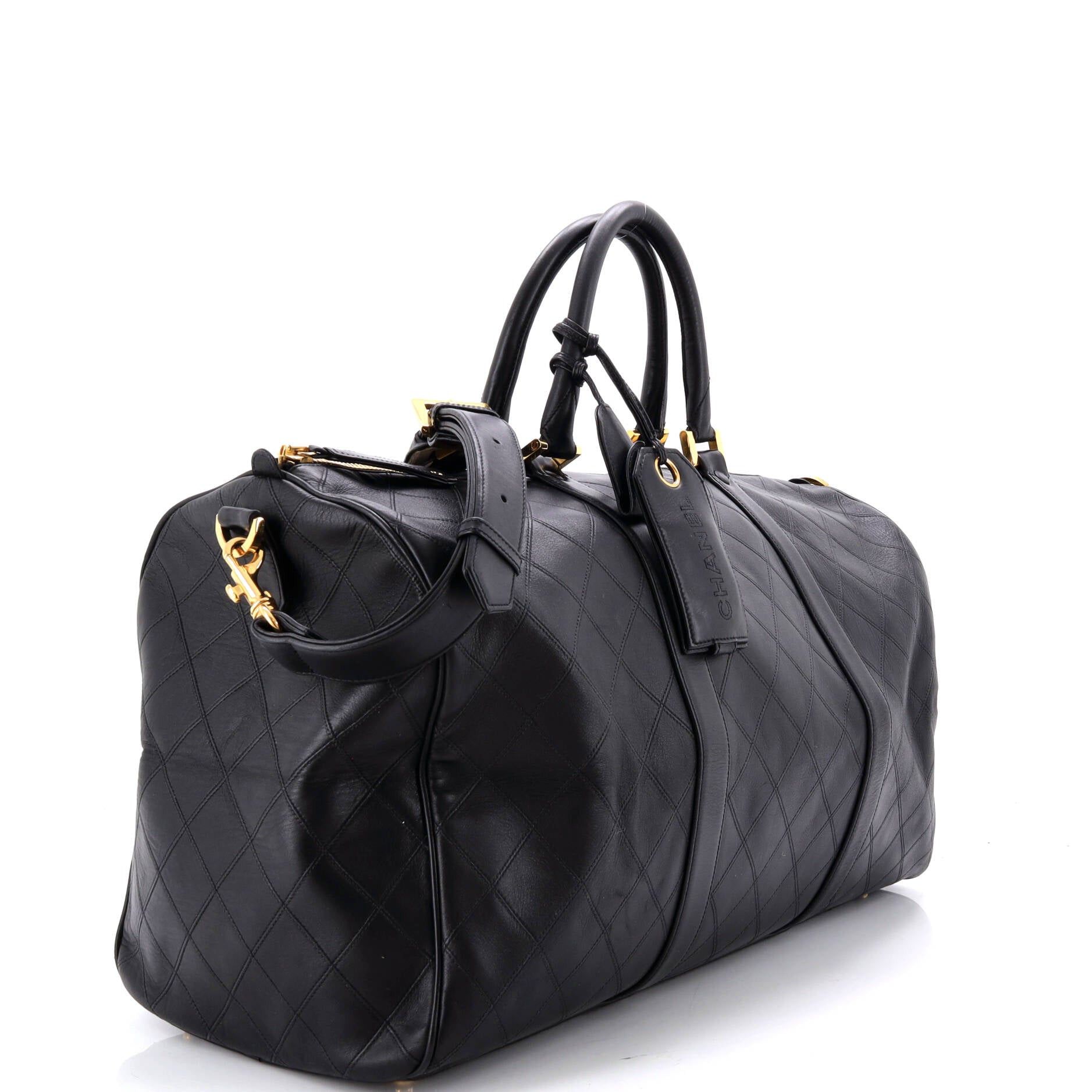 Chanel Vintage Diamond Stitch Boston Bag Size ONE SIZE - 2 Thumbnail