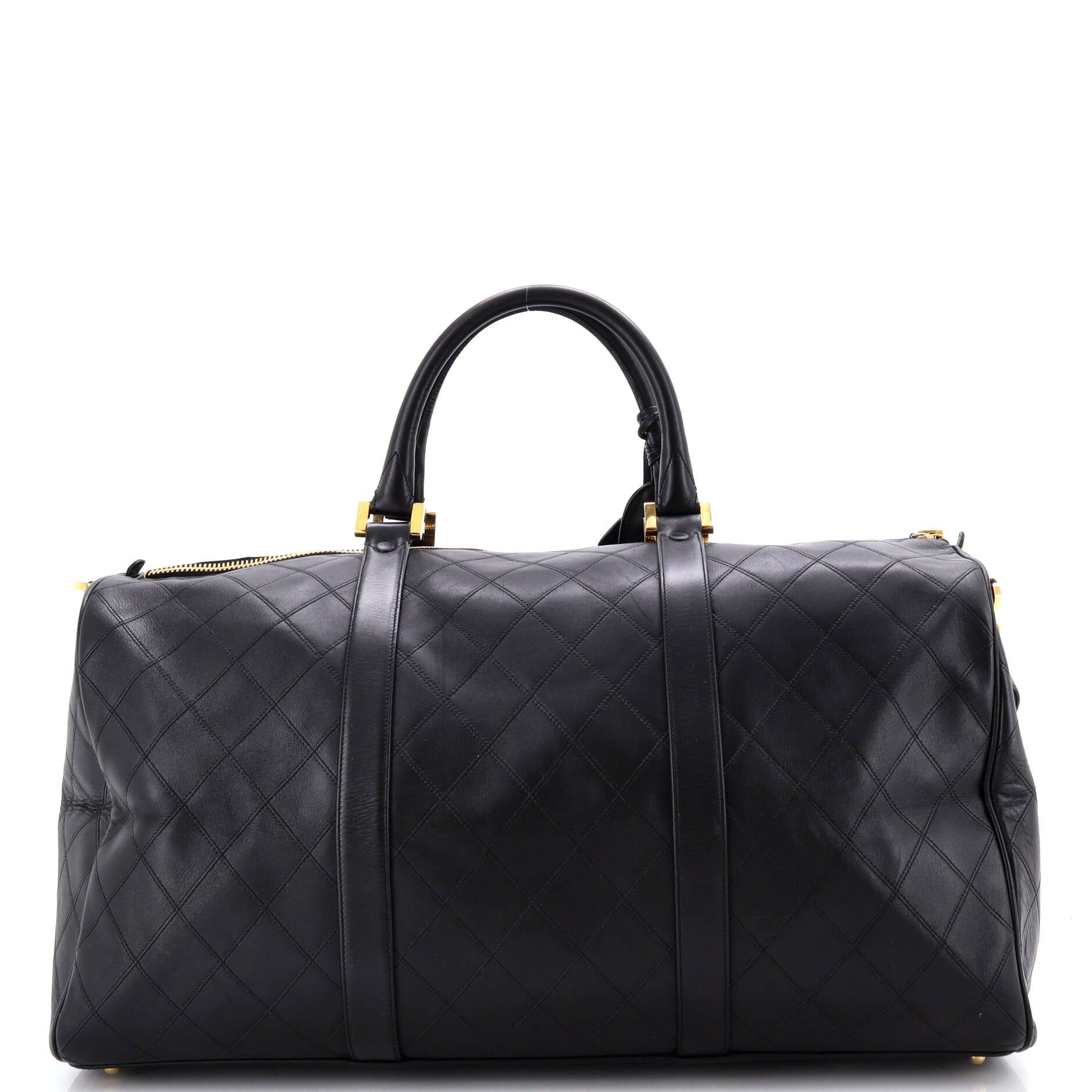 Chanel Vintage Diamond Stitch Boston Bag Size ONE SIZE - 3 Thumbnail