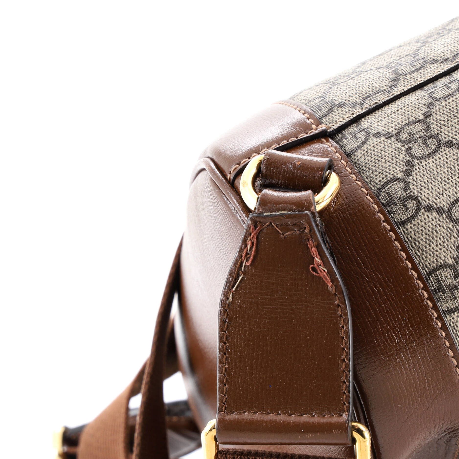 Gucci Interlocking G Patch Drawstring Flap Backpack Size ONE SIZE - 7 Thumbnail