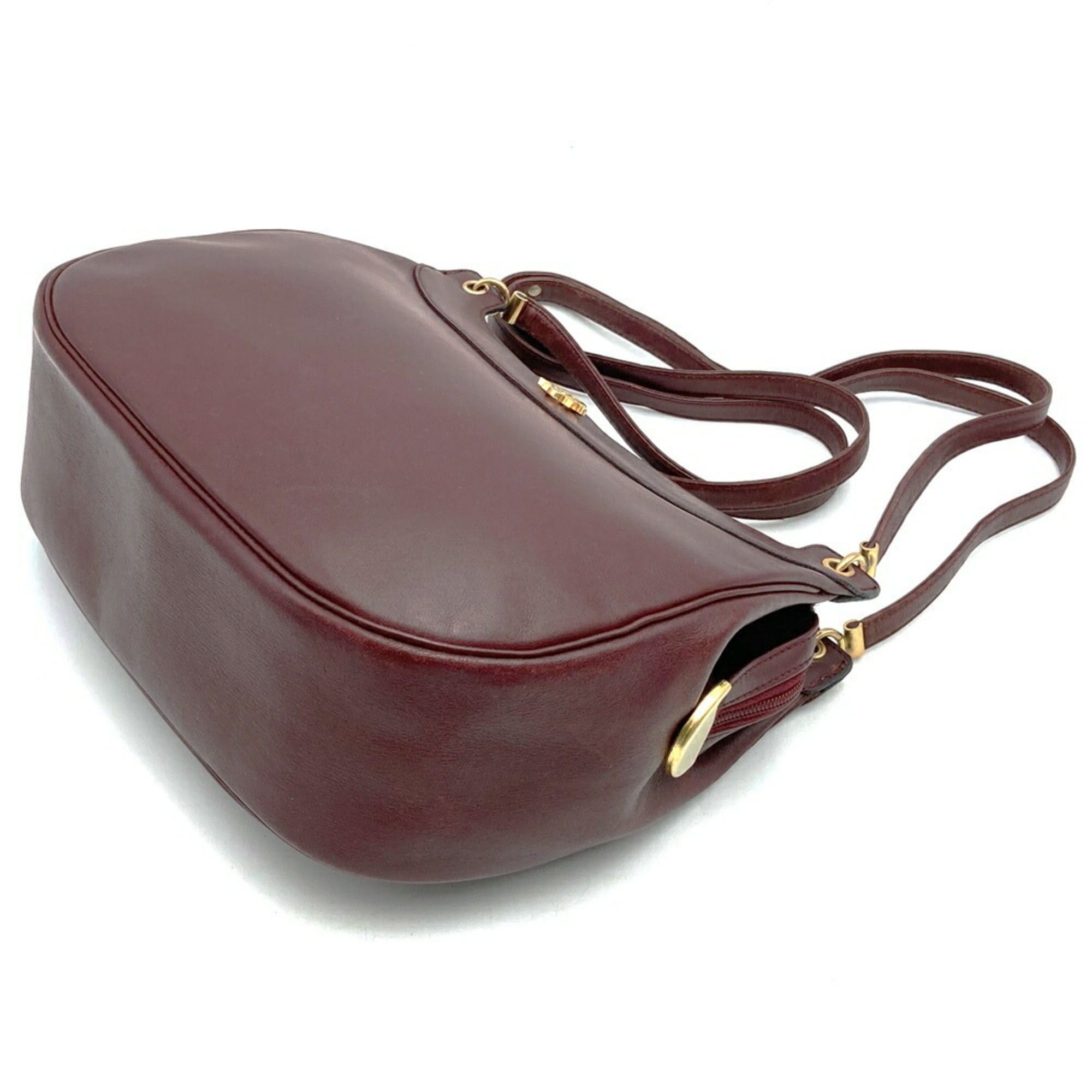 Dior Christian Dior Dior shoulder bag, leather, red/burgundy, vintage style, women's. Size ONE SIZE - 2 Thumbnail