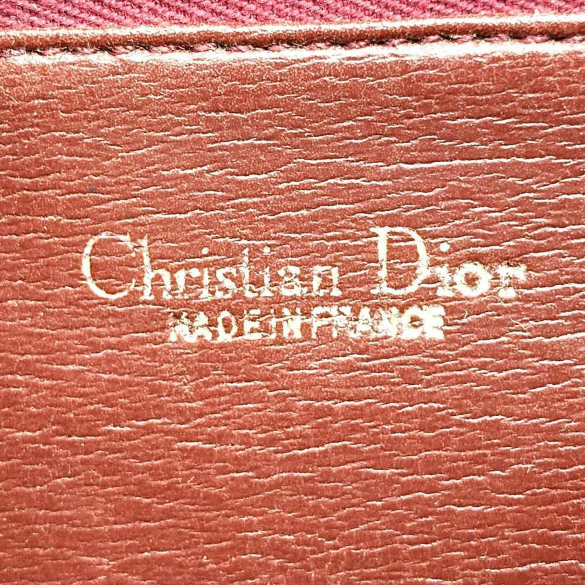 Dior Christian Dior Dior shoulder bag, leather, red/burgundy, vintage style, women's. Size ONE SIZE - 9 Thumbnail
