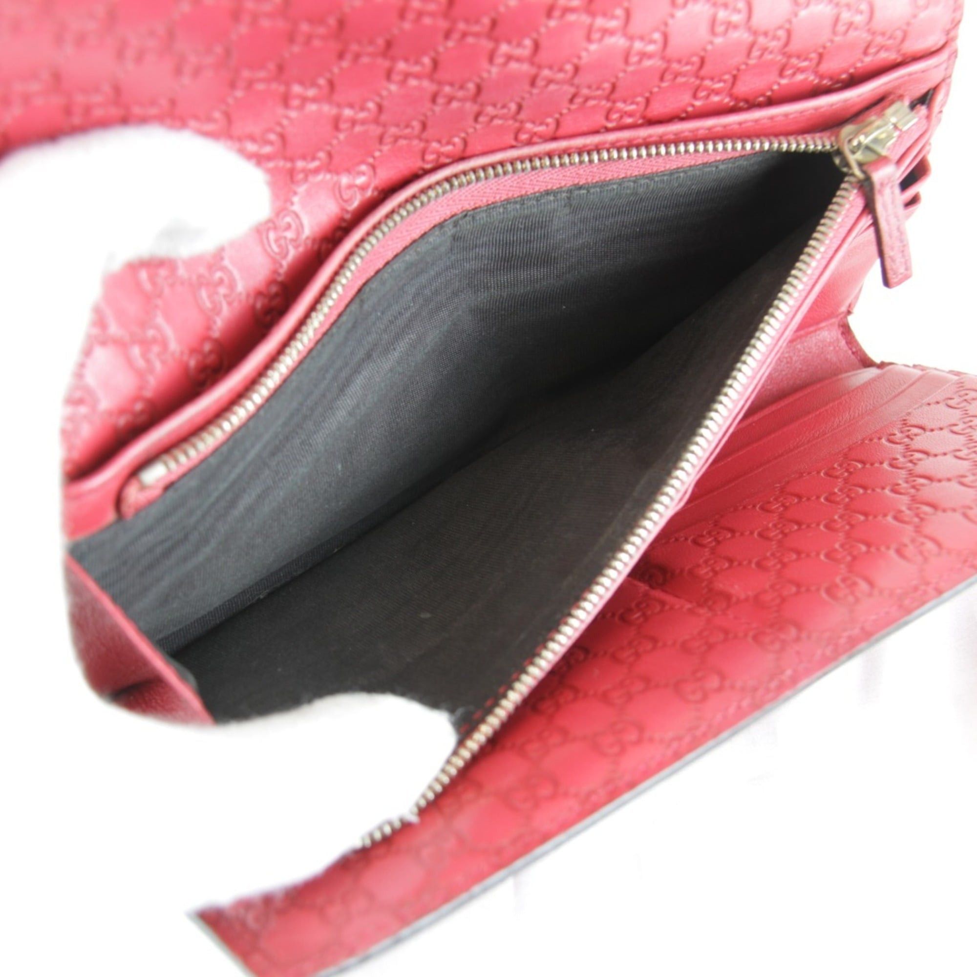 Gucci GUCCI 256926・0416 Leather Long Wallet, Red, Women's Size ONE SIZE - 12 Thumbnail