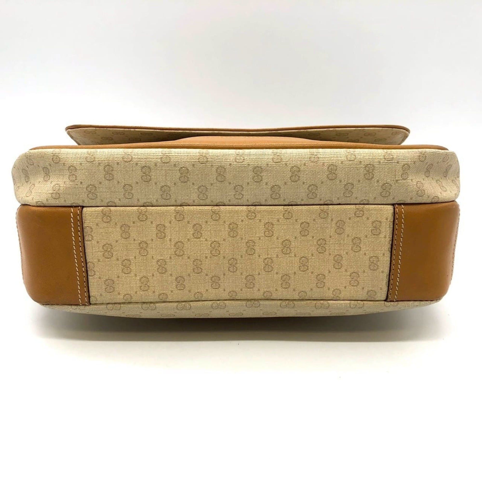 Gucci GUCCI 001 14 Micro GG Shoulder Bag, Leather, Brown, Women's Size ONE SIZE - 3 Thumbnail