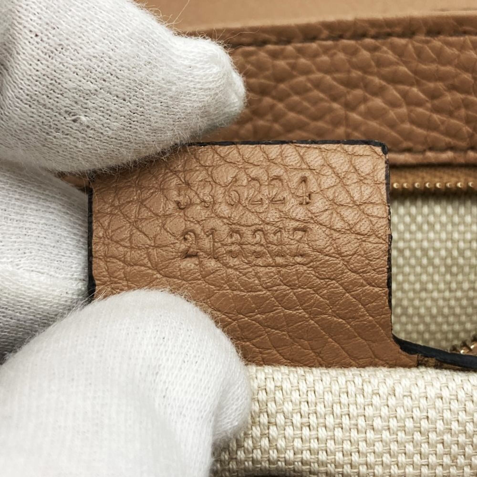 Gucci GUCCI 536224 Shoulder Bag Chain Soho Leather Beige Women's Size ONE SIZE - 8 Thumbnail