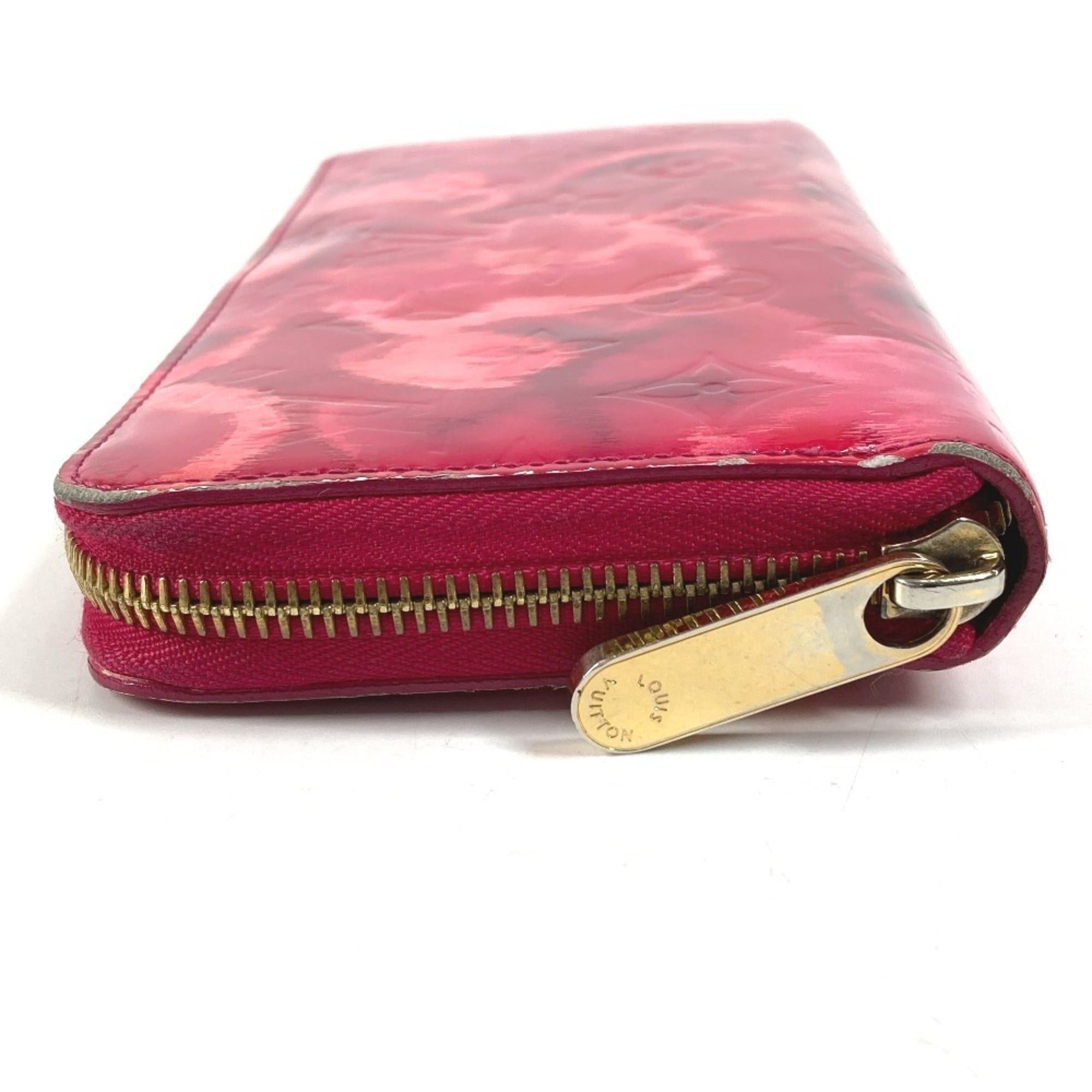 Louis Vuitton LOUIS VUITTON M90019 Ikat Flower Zippy Wallet Long Round Zipper Patent Leather Women's Pink Size ONE SIZE - 2 Thumbnail