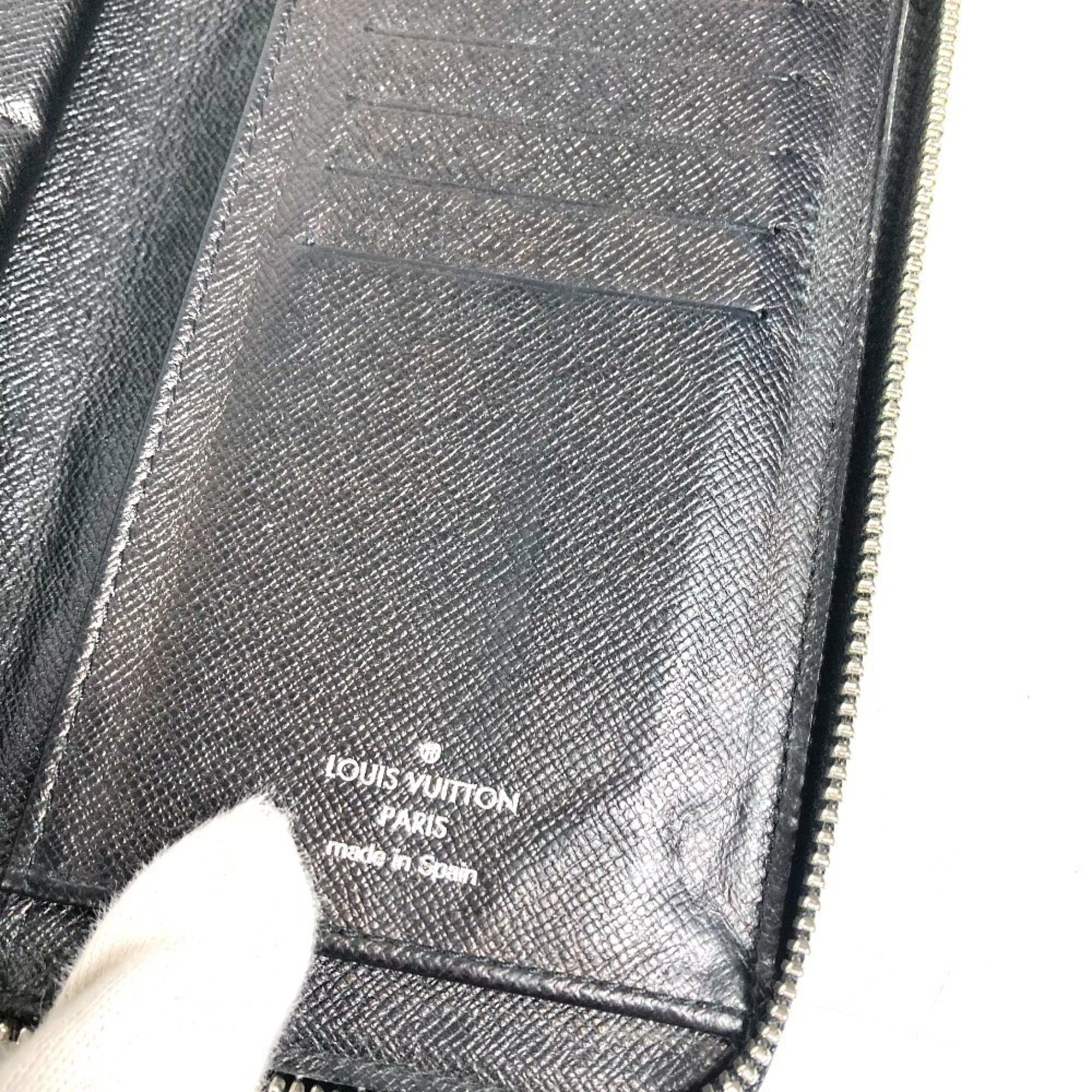 Louis Vuitton LOUIS VUITTON N63095 Damier Graphite Zippy Wallet Vertical Long Wallet, Round Zipper, Canvas, Men's and Women's, Black Size ONE SIZE - 10 Thumbnail