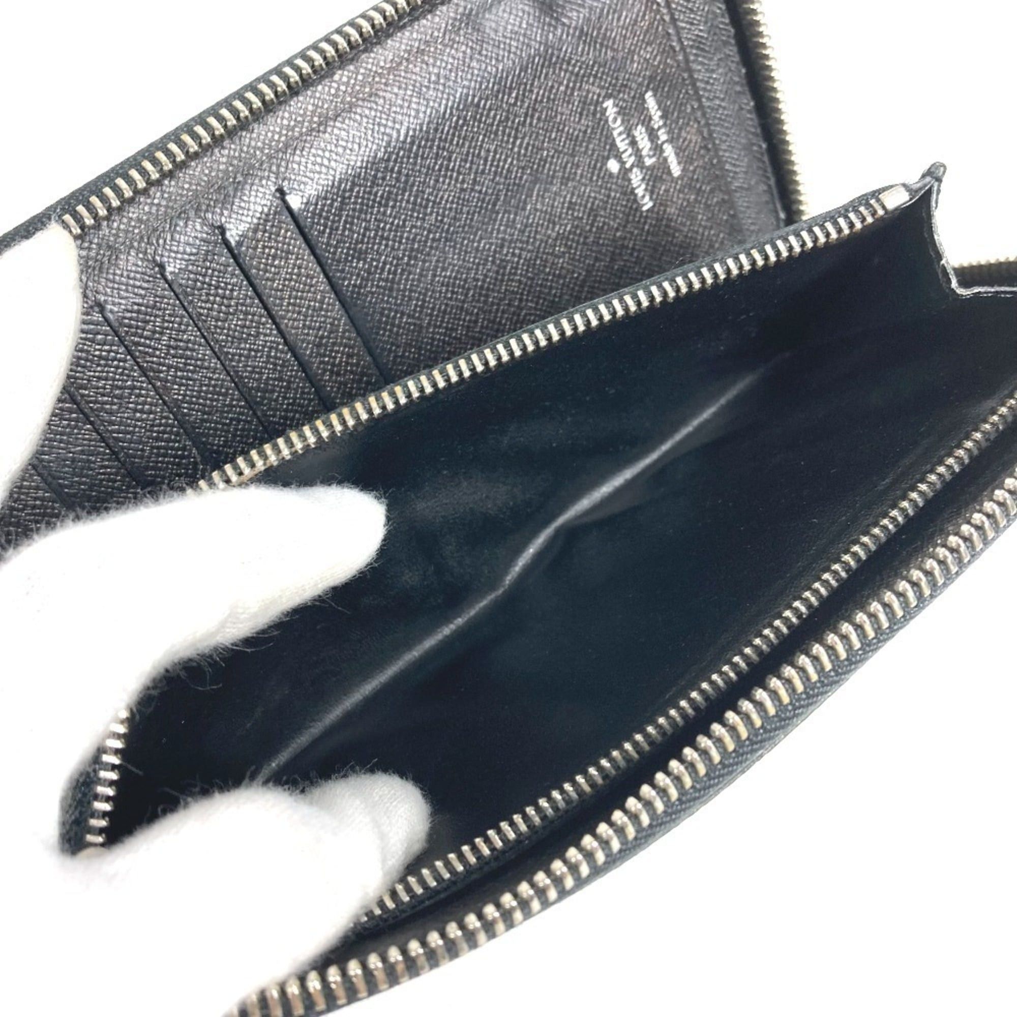 Louis Vuitton LOUIS VUITTON N63095 Damier Graphite Zippy Wallet Vertical Long Wallet, Round Zipper, Canvas, Men's and Women's, Black Size ONE SIZE - 13 Thumbnail