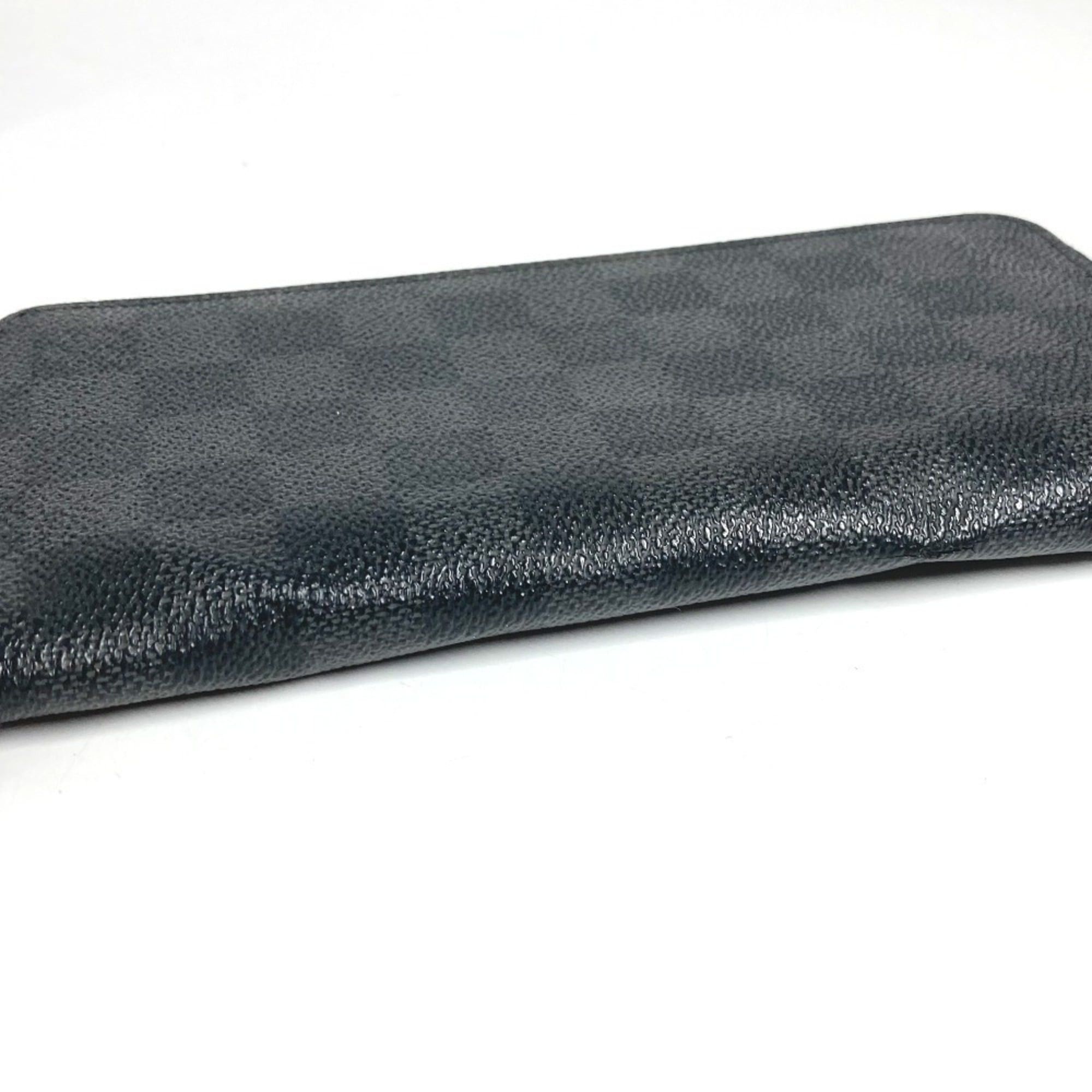 Louis Vuitton LOUIS VUITTON N63095 Damier Graphite Zippy Wallet Vertical Long Wallet, Round Zipper, Canvas, Men's and Women's, Black Size ONE SIZE - 5 Thumbnail