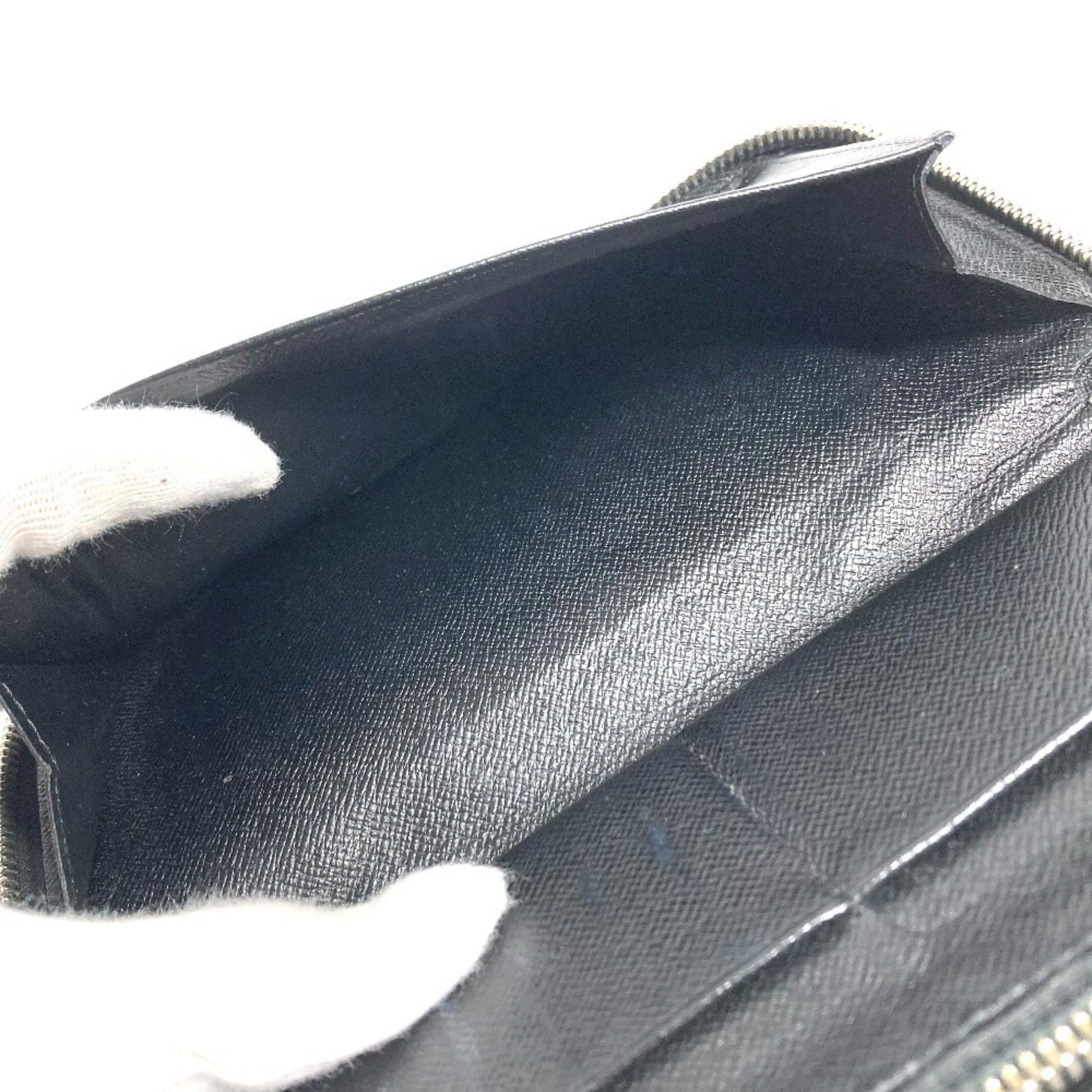 Louis Vuitton LOUIS VUITTON N63095 Damier Graphite Zippy Wallet Vertical Long Wallet, Round Zipper, Canvas, Men's and Women's, Black Size ONE SIZE - 11 Thumbnail