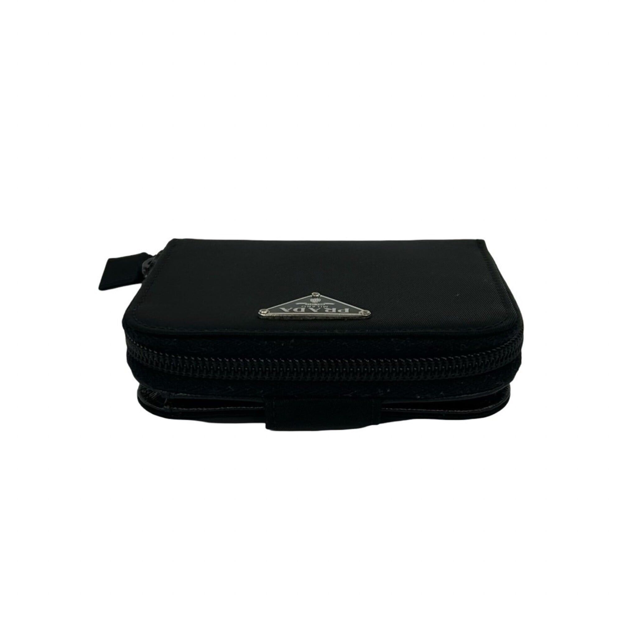PRADA Triangle Logo Hardware Tessuto Nylon Saffiano Leather Bi