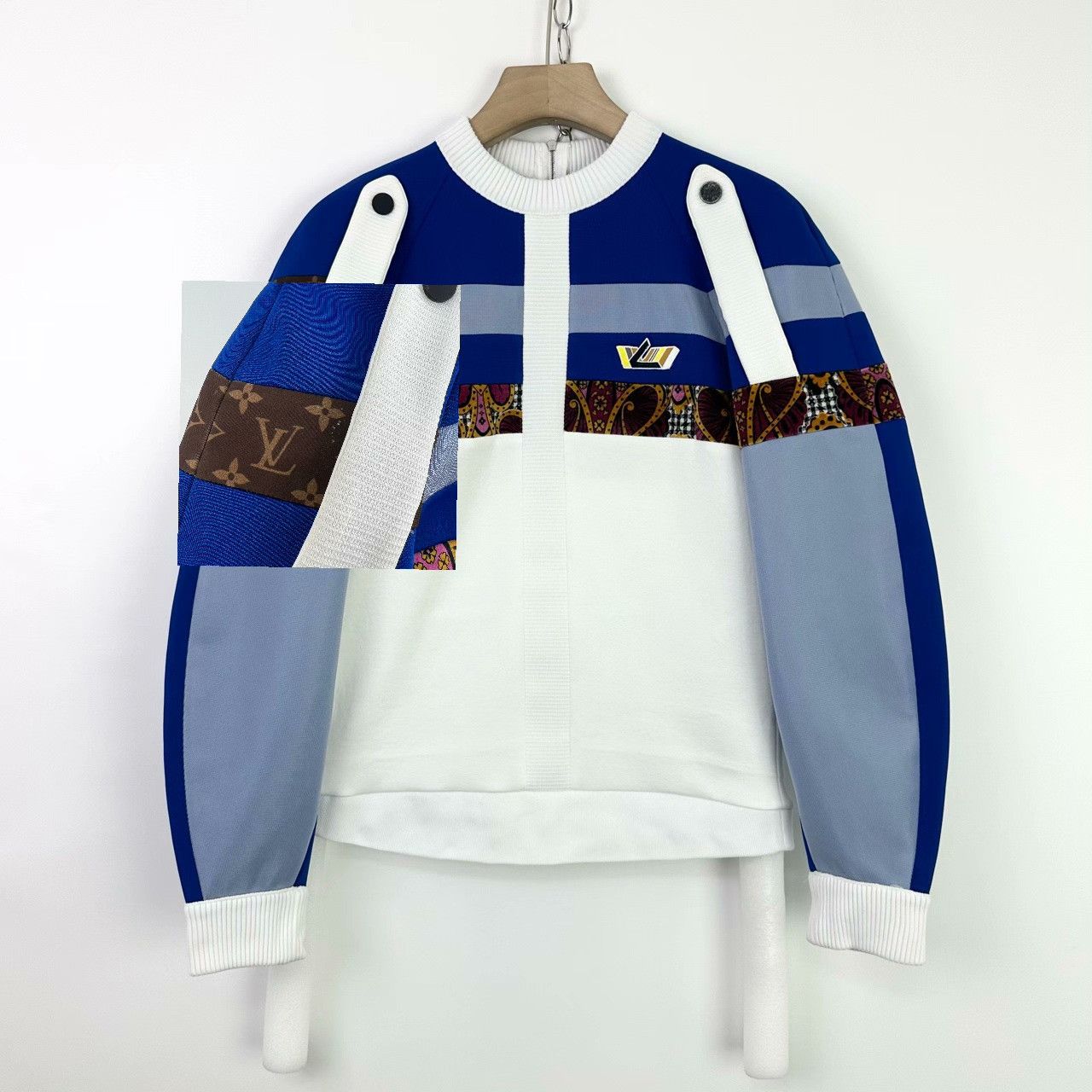 Louis Vuitton Louis Vuitton Colorblock Zip Raglan Sweatshirt Size S / US 4 / IT 40 - 7 Thumbnail