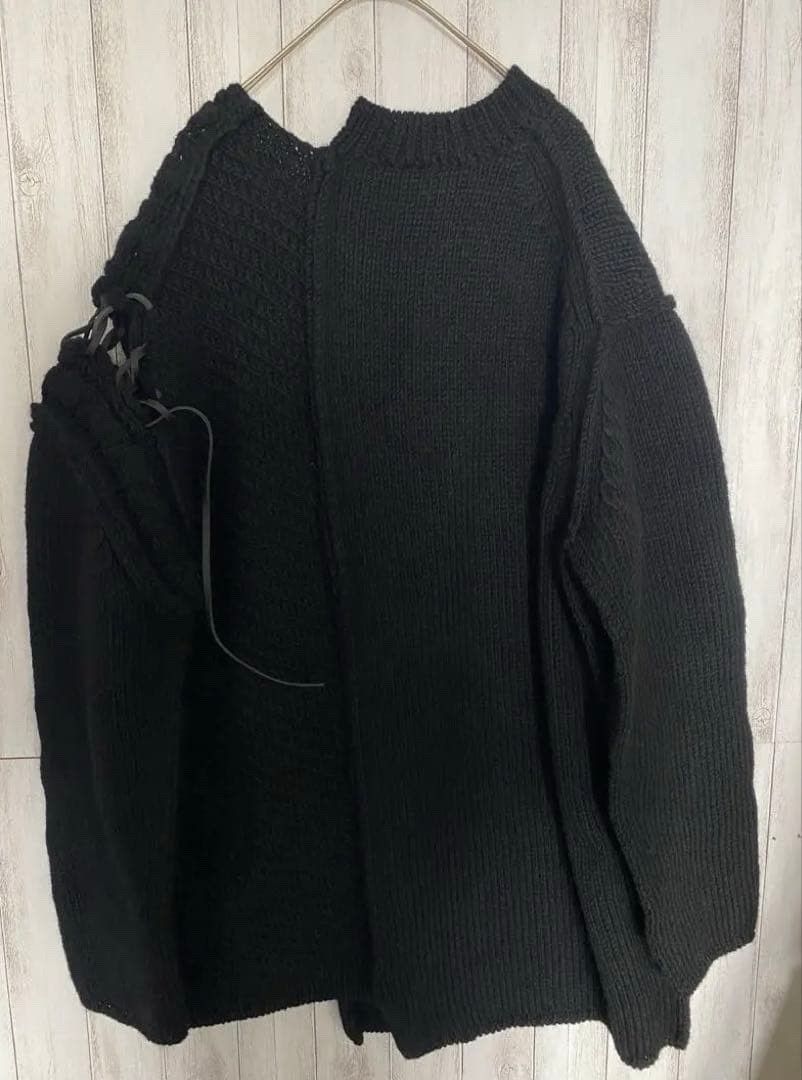 Yohji Yamamoto Yohji Yamamoto Strap Detail Oversize Sweater Size US L / EU 52-54 / 3 - 3 Thumbnail