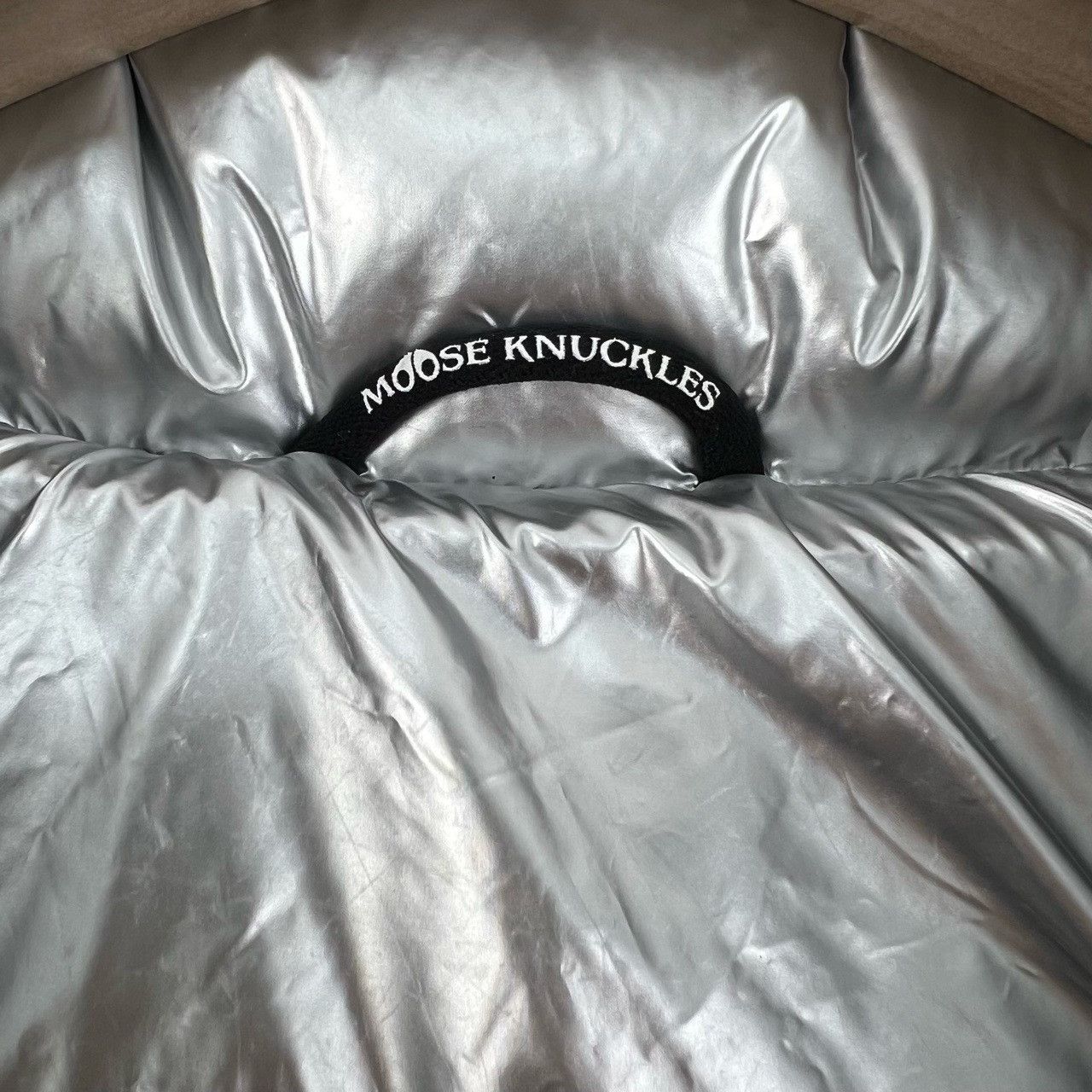 Moose Knuckles Moose Knuckles Silver Short Down Jacket Size US M / EU 48-50 / 2 - 2 Thumbnail