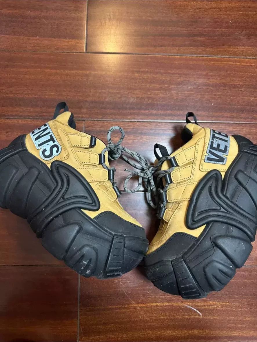 Vetements Vetements x Swear Yellow Suede Tank Shoes Size US 5 / IT 35 - 3 Thumbnail