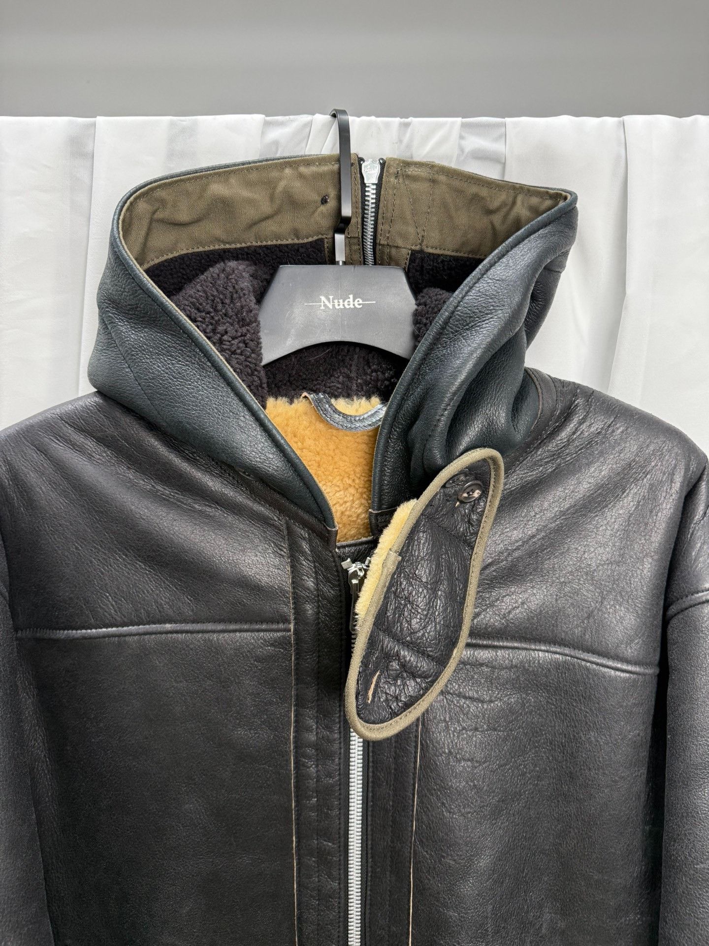 Our Legacy Our Legacy Black Leather Fur Coat Size US M / EU 48-50 / 2 - 2 Thumbnail