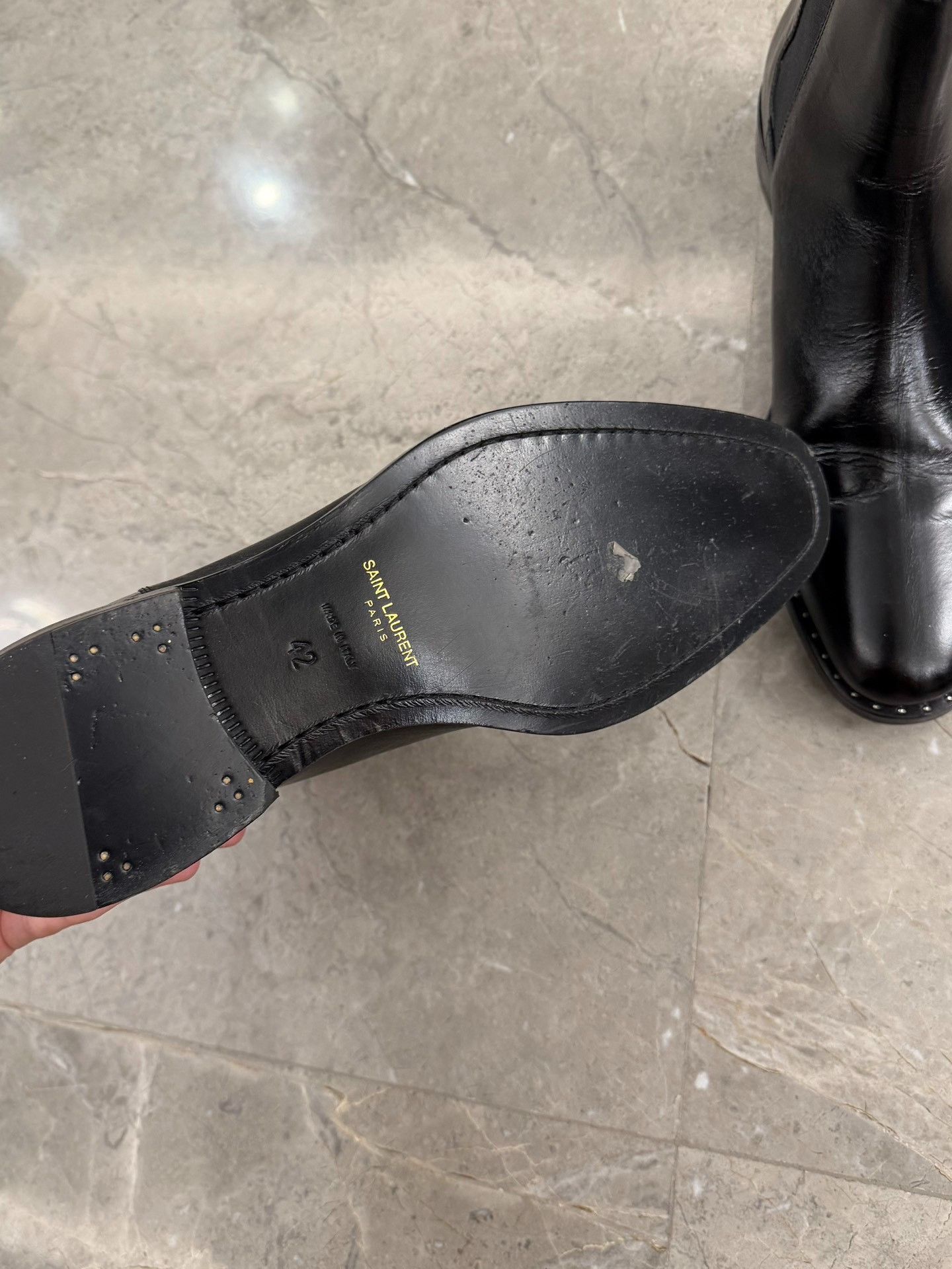 Saint Laurent Paris Saint Laurent 14FW Rivet Chelsea Boots Size US 9 / EU 42 - 3 Thumbnail