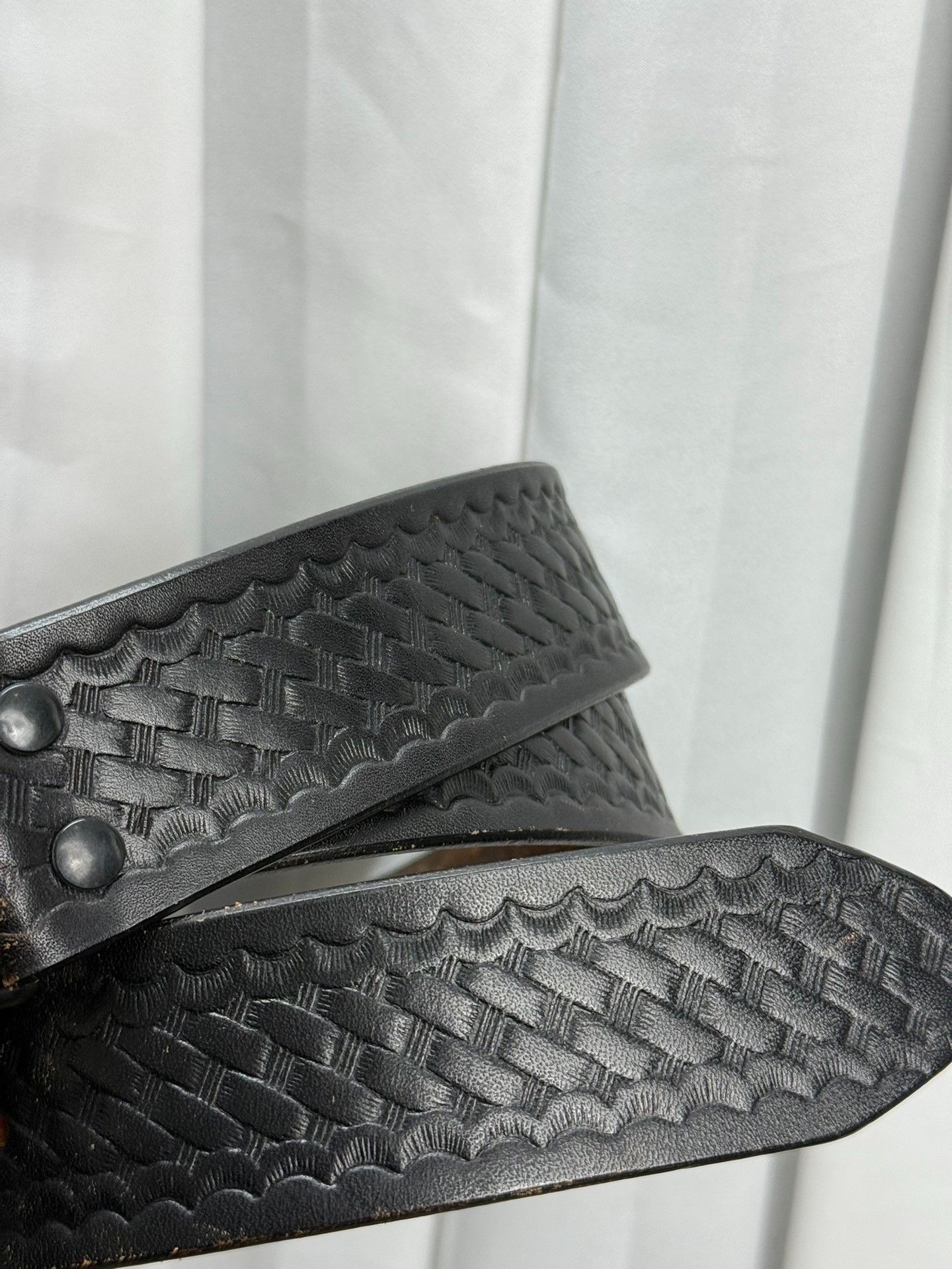 Number (N)ine NUMBER (N)ine 06SS Woven Leather Belt Size ONE SIZE - 3 Thumbnail