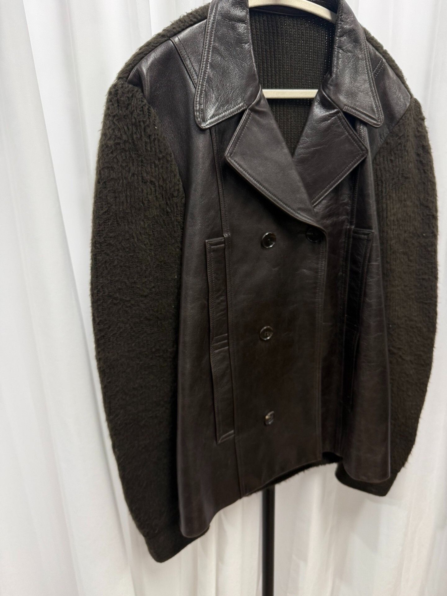 Number (N)ine Number (N)ine Leather Patchwork Jacket Size US L / EU 52-54 / 3 - 2 Thumbnail