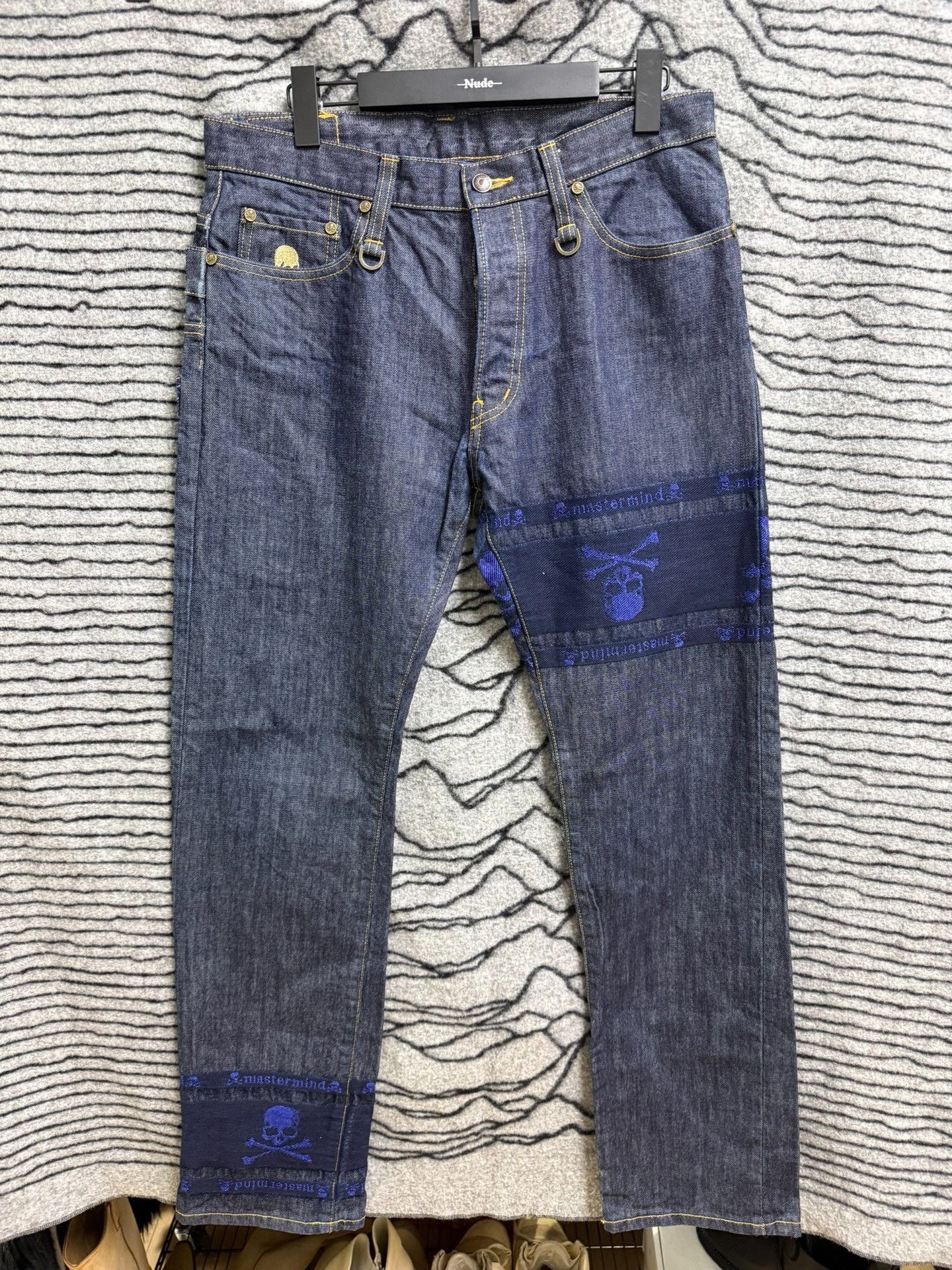 Mastermind Japan Mastermind Japan MMJ Blue Gold Jeans Size US 44 / EU 60 - 8 Thumbnail