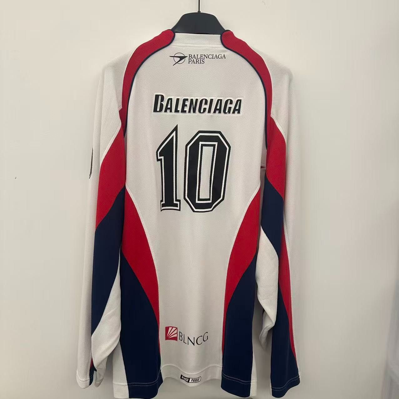 Balenciaga Balenciaga White Ice Hockey Jersey Size US S / EU 44-46 / 1 - 3 Thumbnail