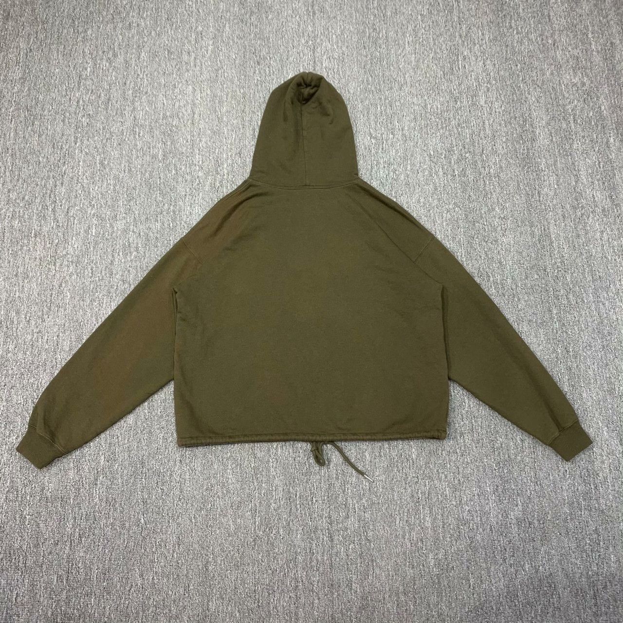 Celine Celine Army Green Cropped Hoodie Size XS / US 0-2 / IT 36-38 - 2 Thumbnail