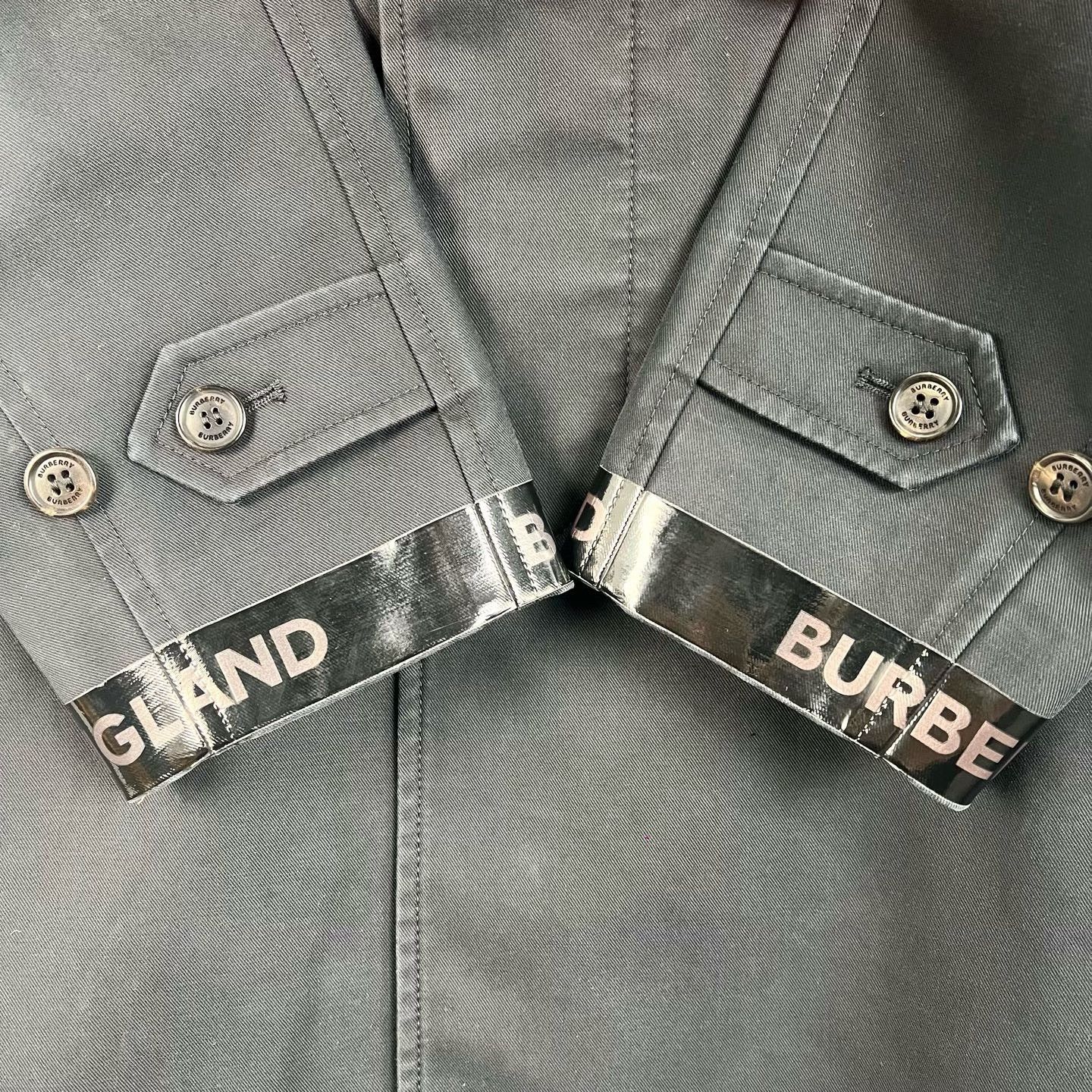 Burberry Burberry Black Logo Mid-Length Windbreaker Size US M / EU 48-50 / 2 - 6 Thumbnail