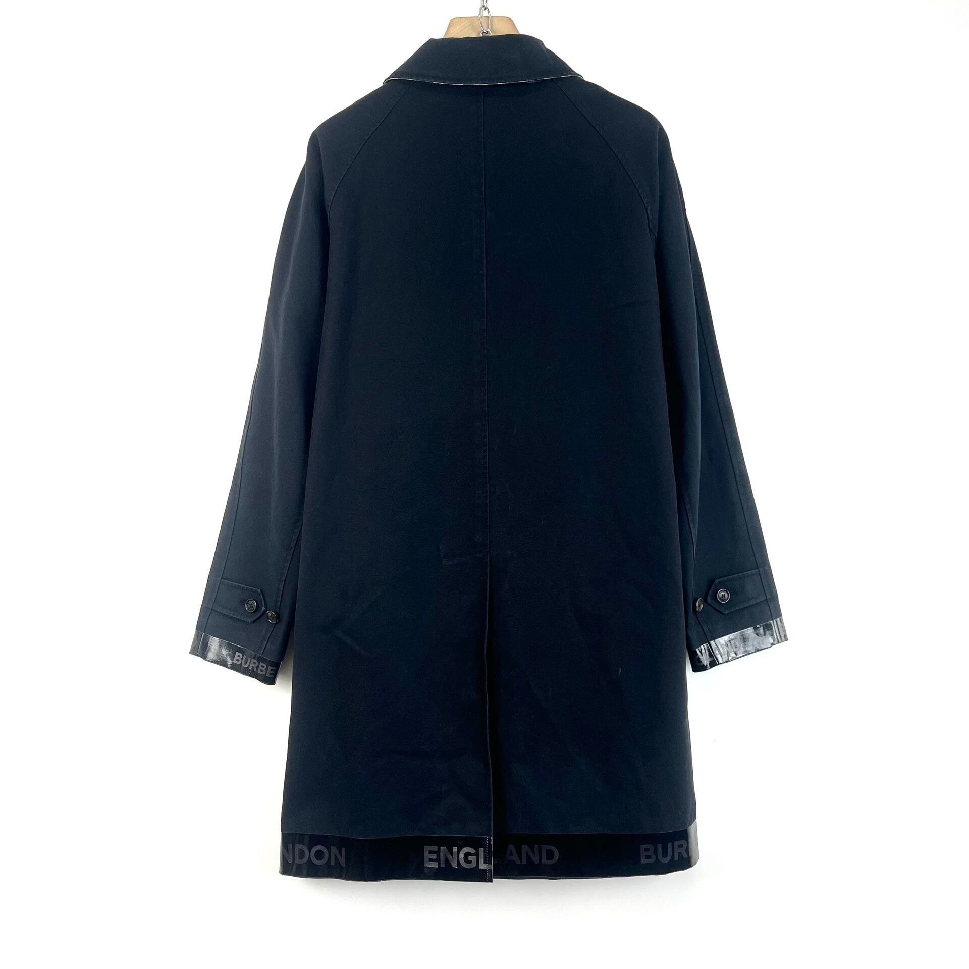 Burberry Burberry Black Logo Mid-Length Windbreaker Size US M / EU 48-50 / 2 - 2 Thumbnail