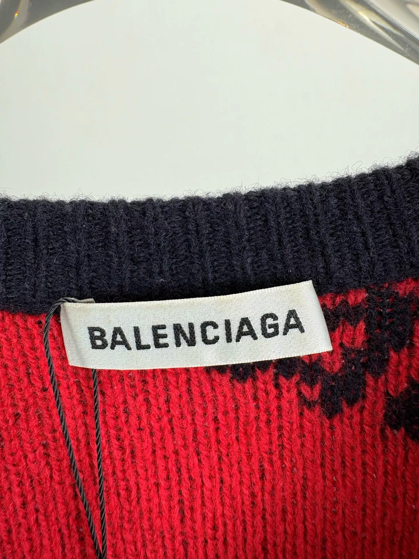 Balenciaga BALENCIAGA All-Over Logo Sweater Size US S / EU 44-46 / 1 - 3 Thumbnail