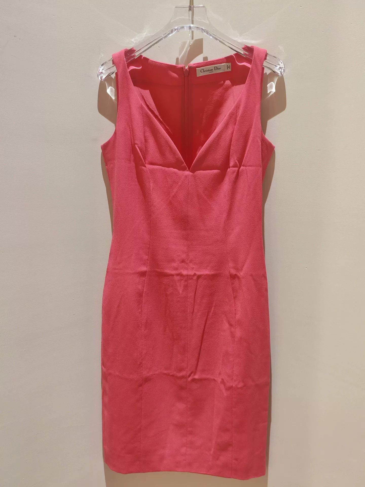 Dior Christian Dior Red V-Neck Dress 36 Size XS / US 0-2 / IT 36-38 - 5 Thumbnail