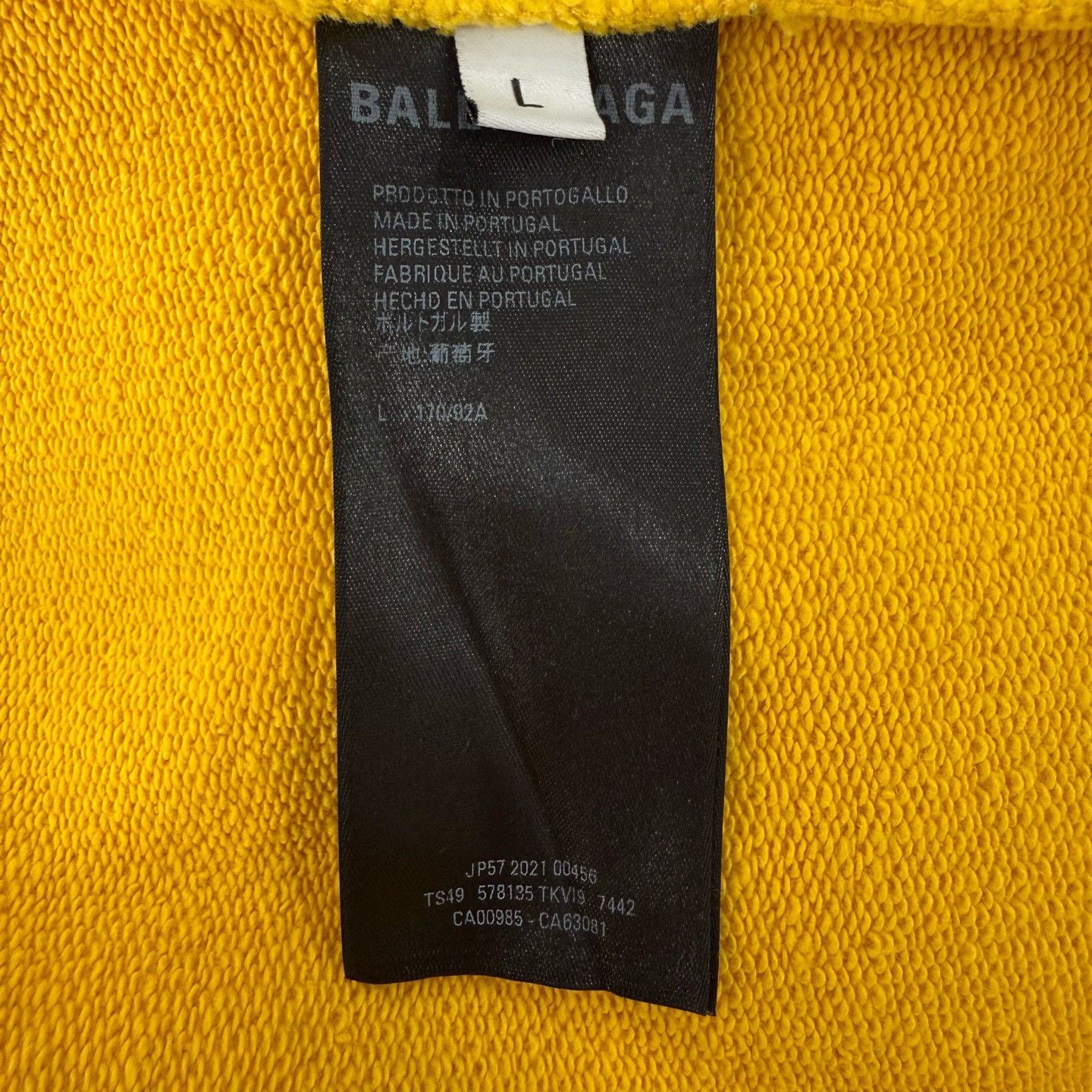 Balenciaga Balenciaga Micro Logo Embroidered Hoodie Size US L / EU 52-54 / 3 - 4 Thumbnail