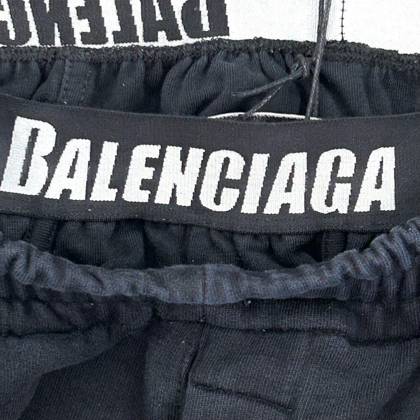 Balenciaga Balenciaga Black Double Waist Pleated Sweatpants Size US 33 - 8 Thumbnail