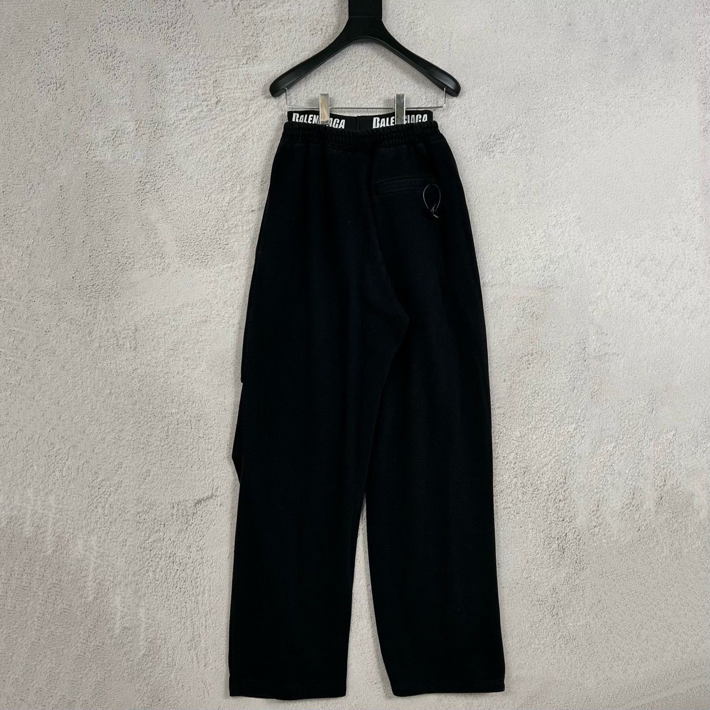 Balenciaga Balenciaga Black Double Waist Pleated Sweatpants Size US 33 - 2 Thumbnail