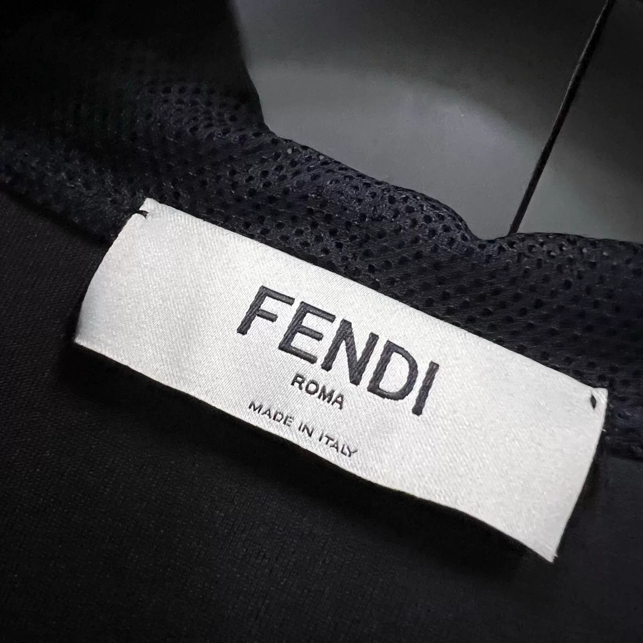 Fendi FENDI Black Cropped Drawstring Hoodie Size S / US 4 / IT 40 - 6 Thumbnail