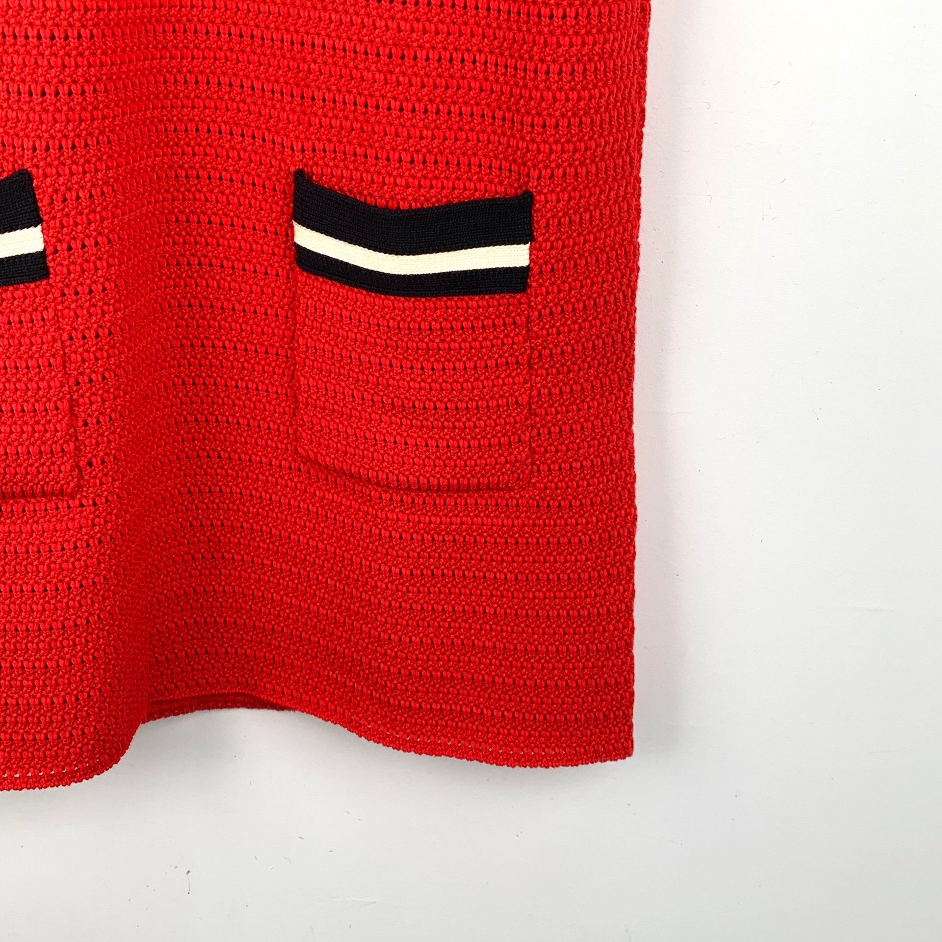 Gucci Gucci Red Striped Trim Badge Embroidery Dress Size XL / US 12-14 / IT 48-50 - 4 Thumbnail
