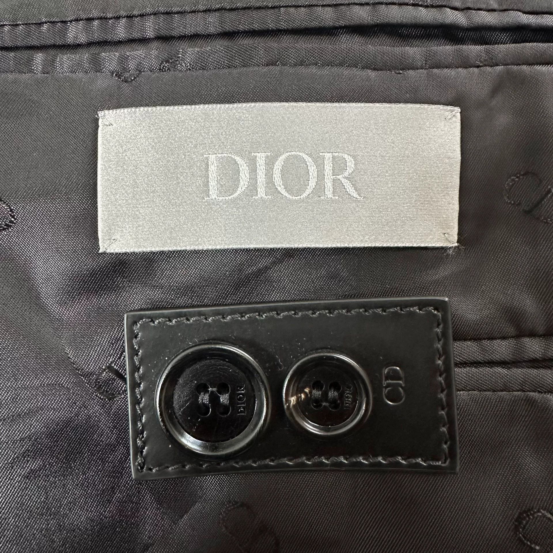 Dior Dior Wool Suit Jacket with Subtle Logo Size US L / EU 52-54 / 3 - 7 Thumbnail