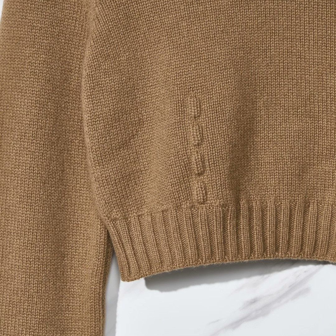 Fendi Fendi Women's High-Neck Cropped Cashmere Sweater Size S / US 4 / IT 40 - 4 Thumbnail