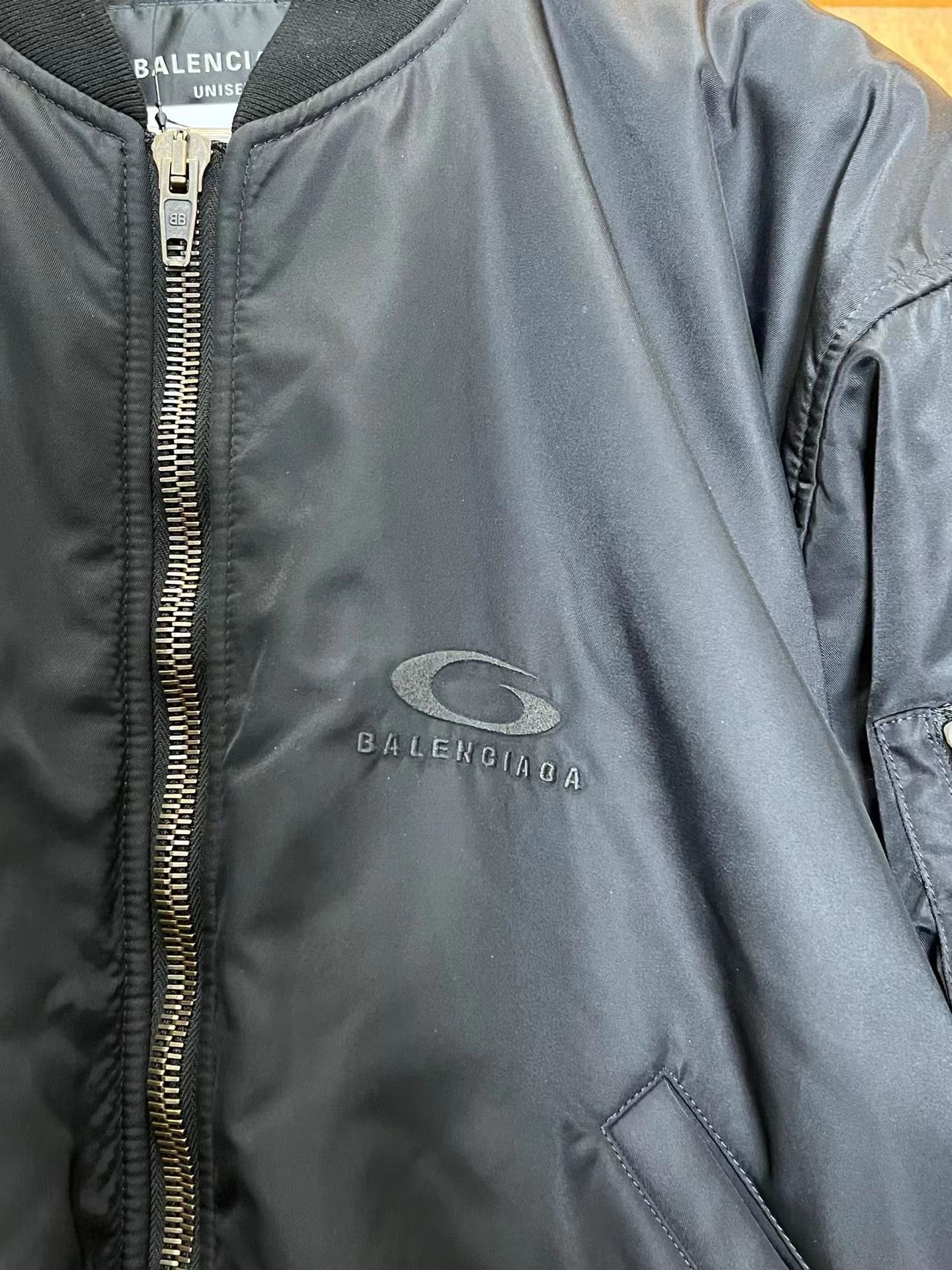 Balenciaga Balenciaga Logo Bomber Jacket Size US XS / EU 42 / 0 - 3 Thumbnail