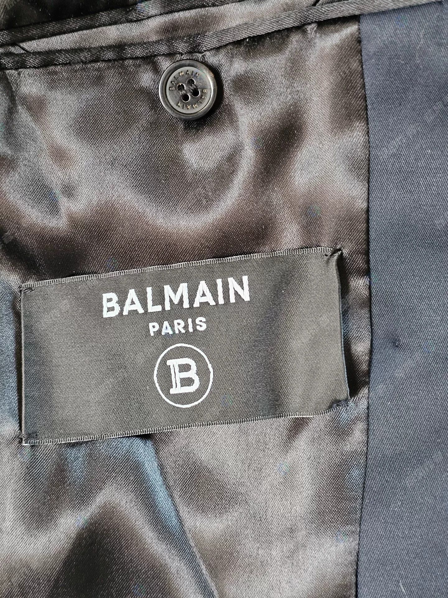 Balmain Balmain Men's Double-Breasted Suit Jacket Size US M / EU 48-50 / 2 - 5 Thumbnail